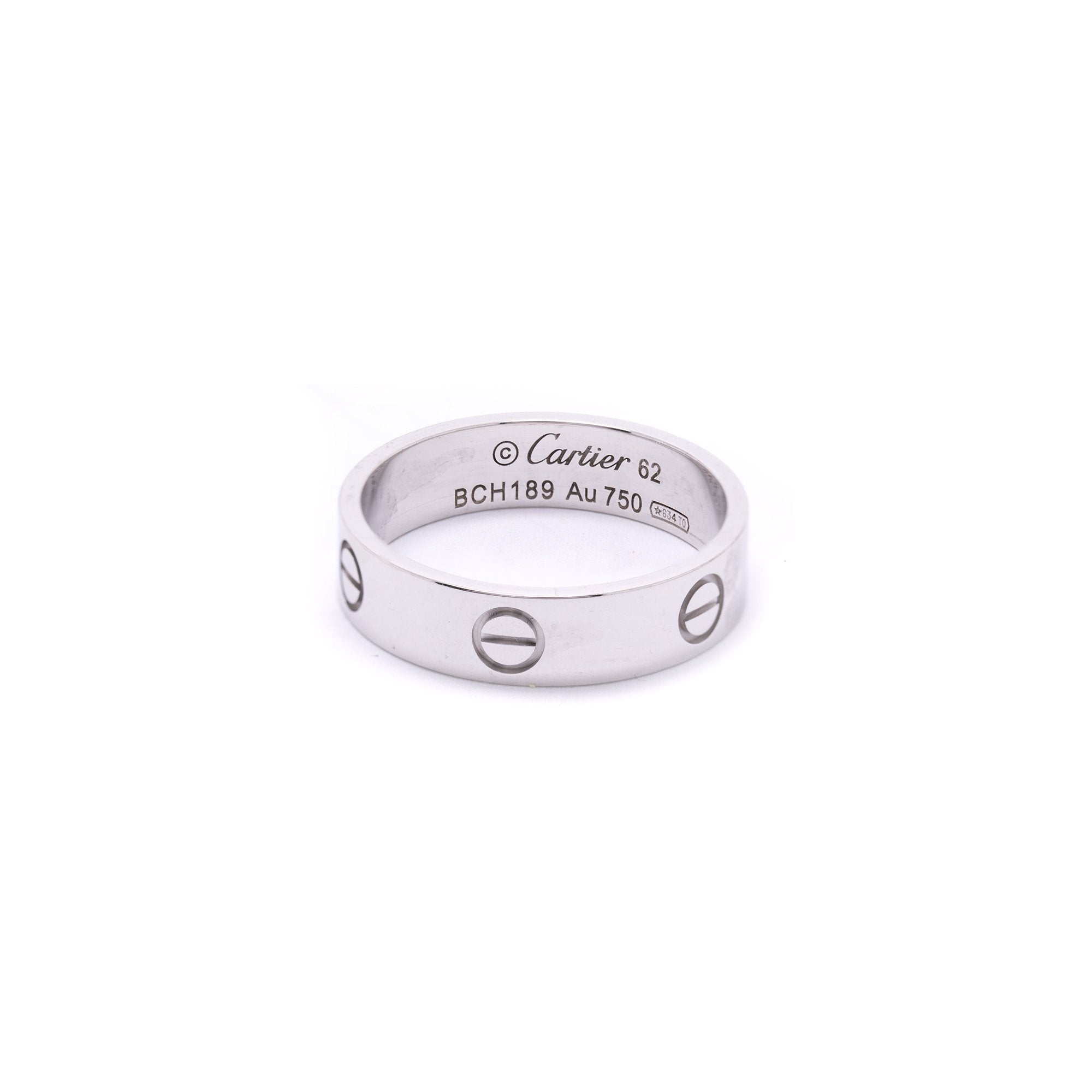 Cartier 18k White Gold Love Ring