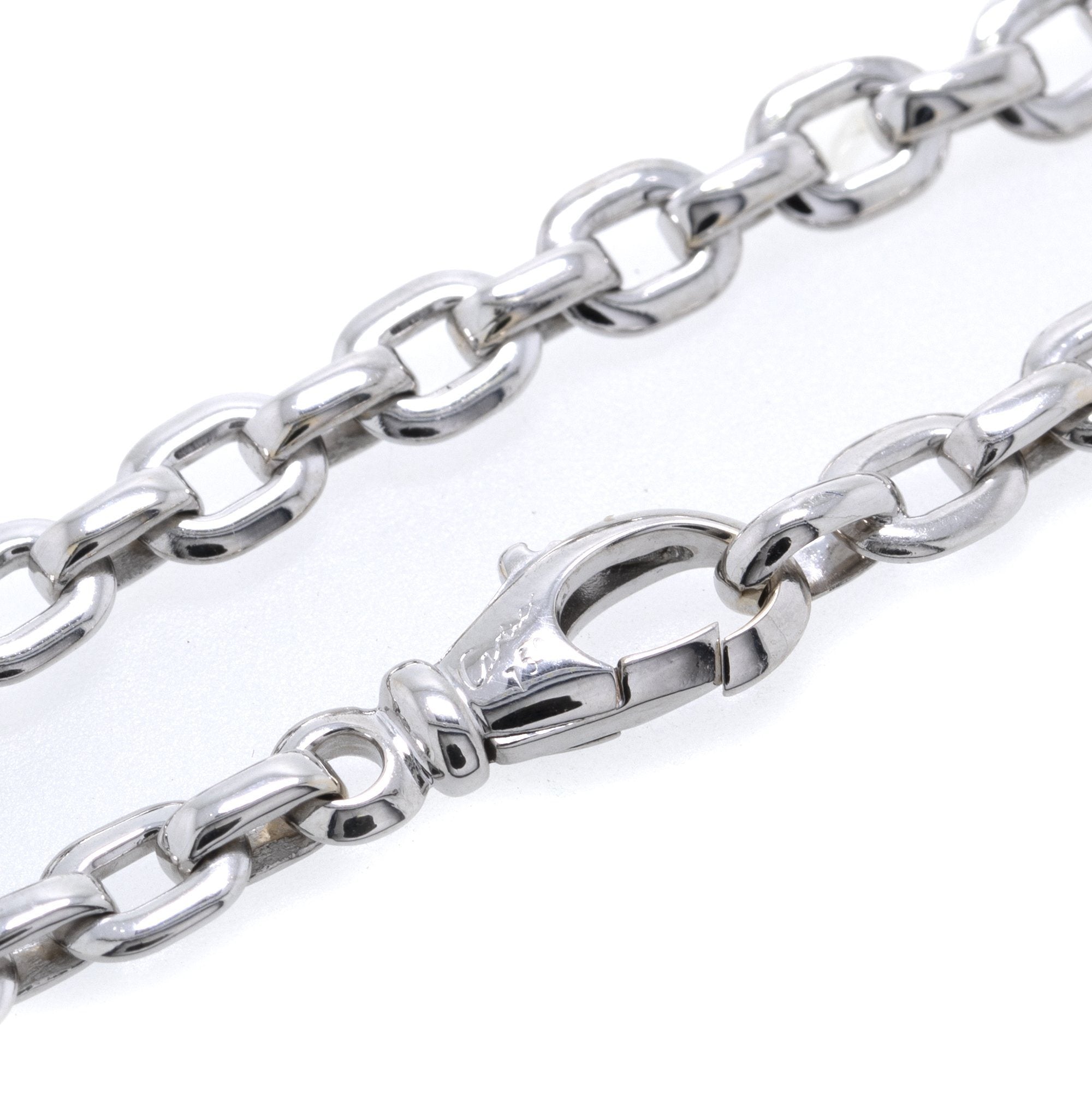 Cartier 18k White Gold Meplat Link Bracelet