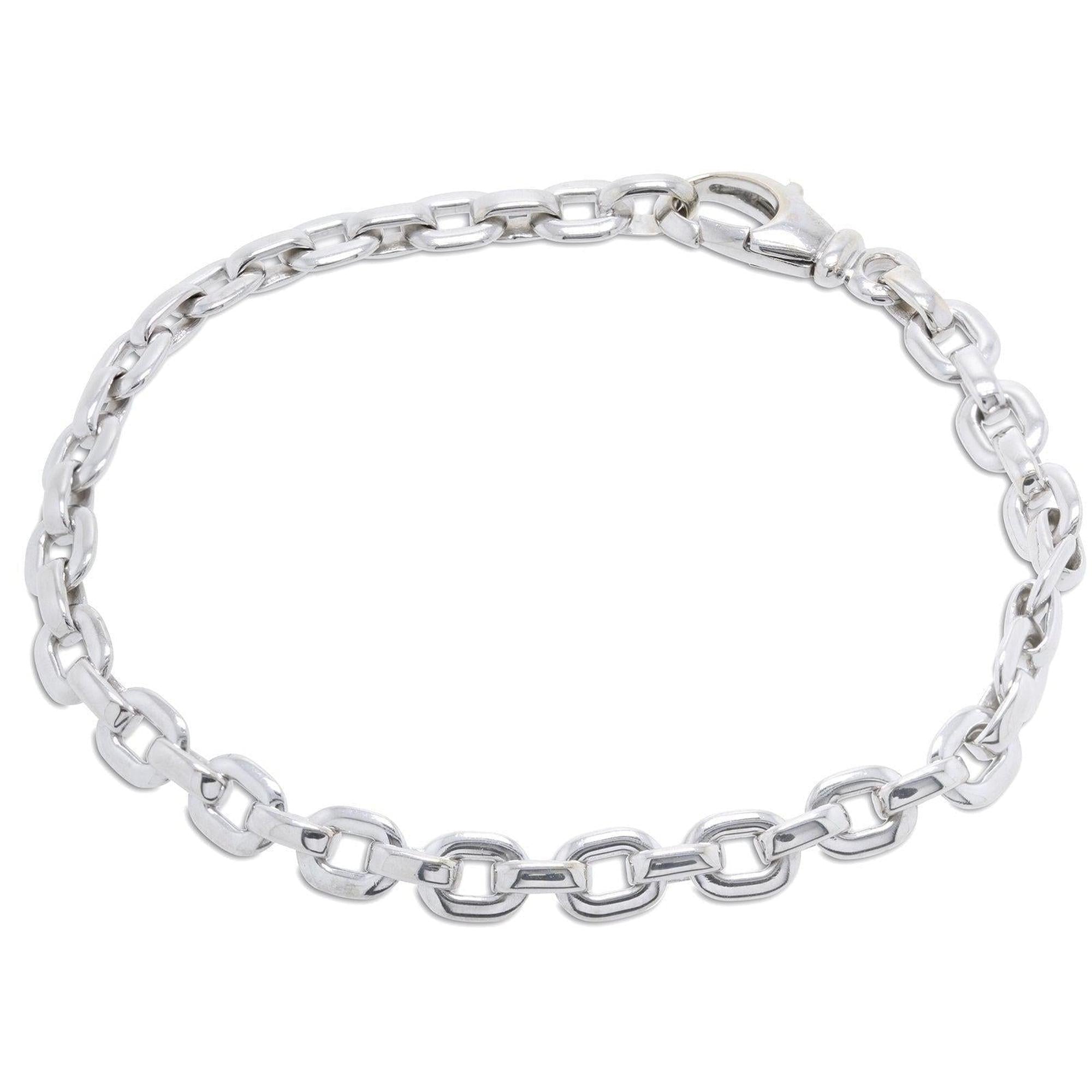 Cartier 18k White Gold Meplat Link Bracelet