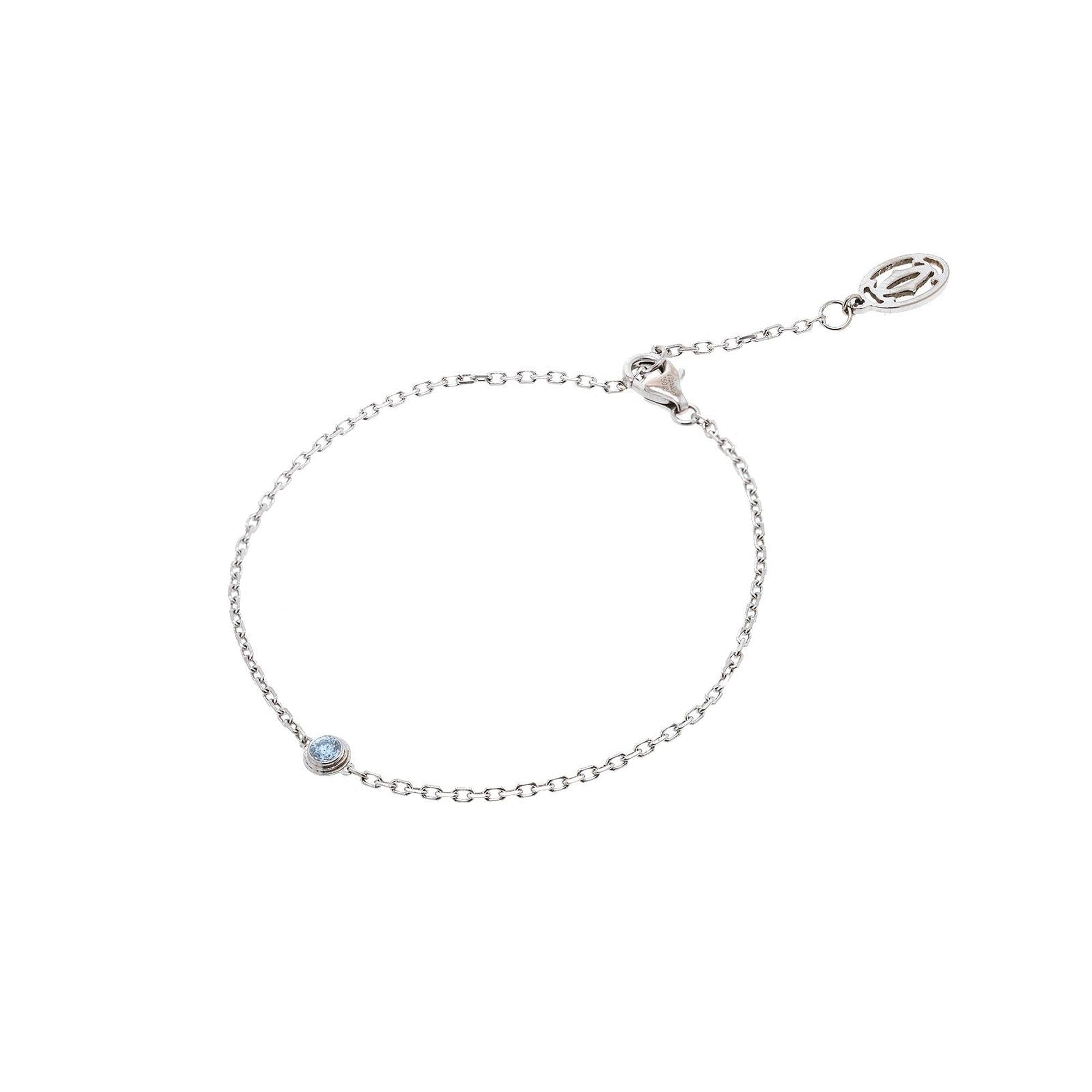 Cartier 18k White Gold Saphirs Legers de Cartier Bracelet