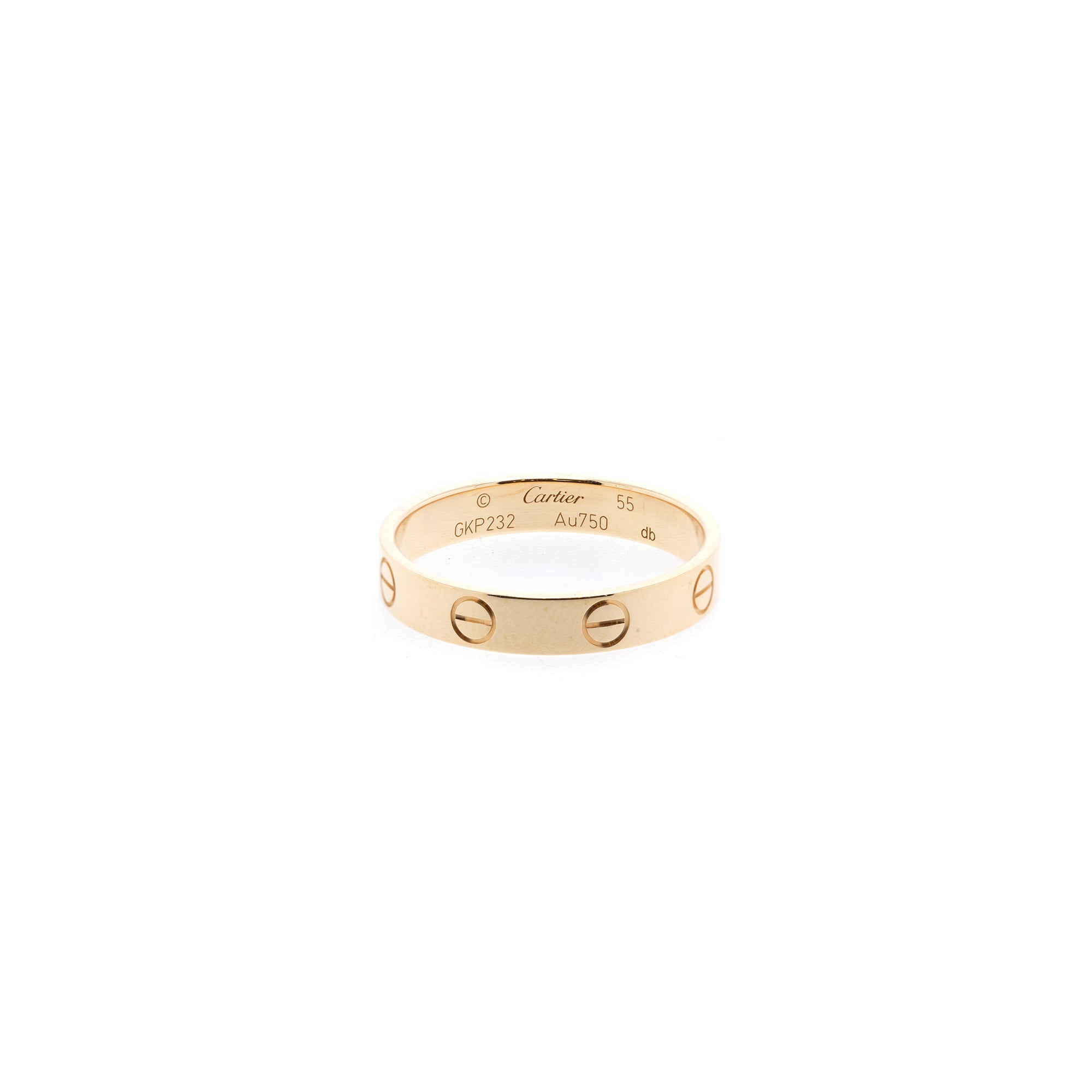 Cartier 18k Yellow Gold Love Wedding Band Ring