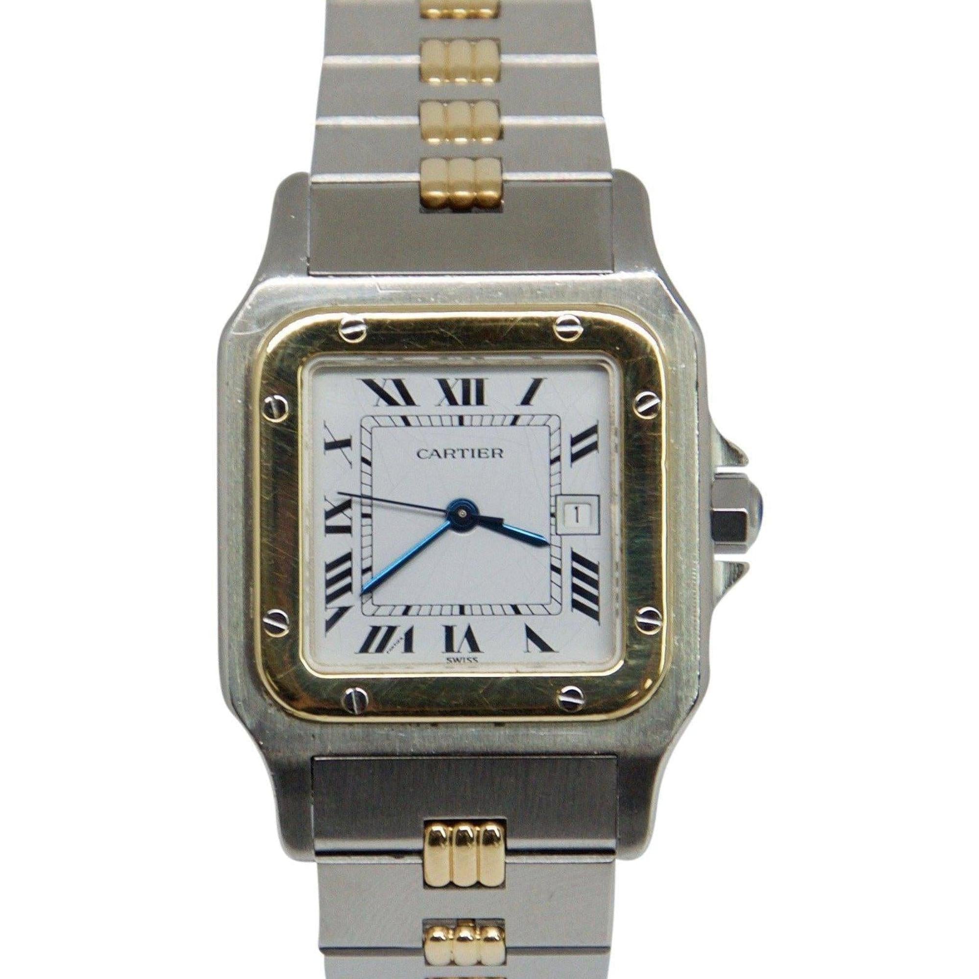 Cartier 2-Tone Santos Galbee Watch