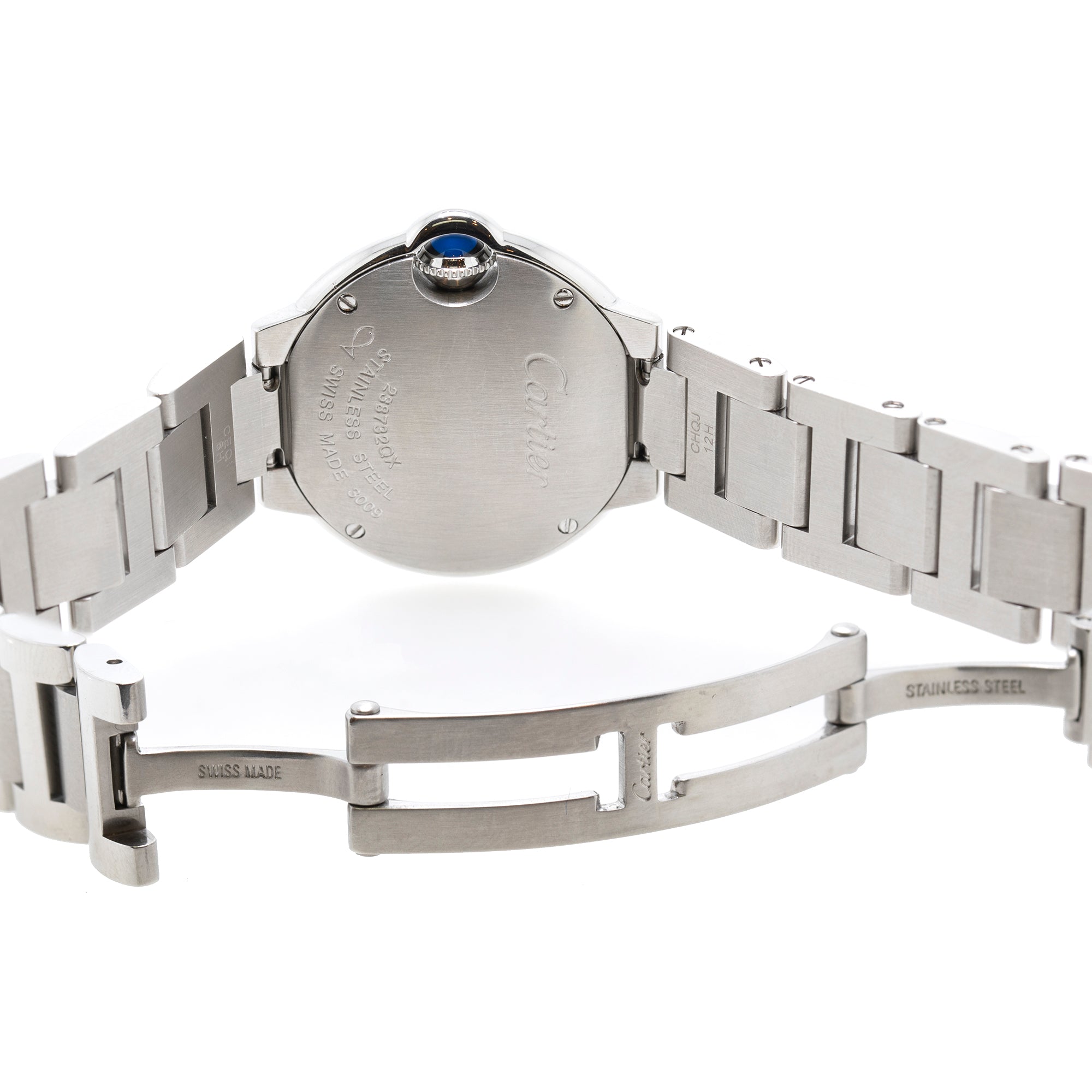 Cartier Ballon Bleu De Cartier Diamond Bezel Watch w/ Box