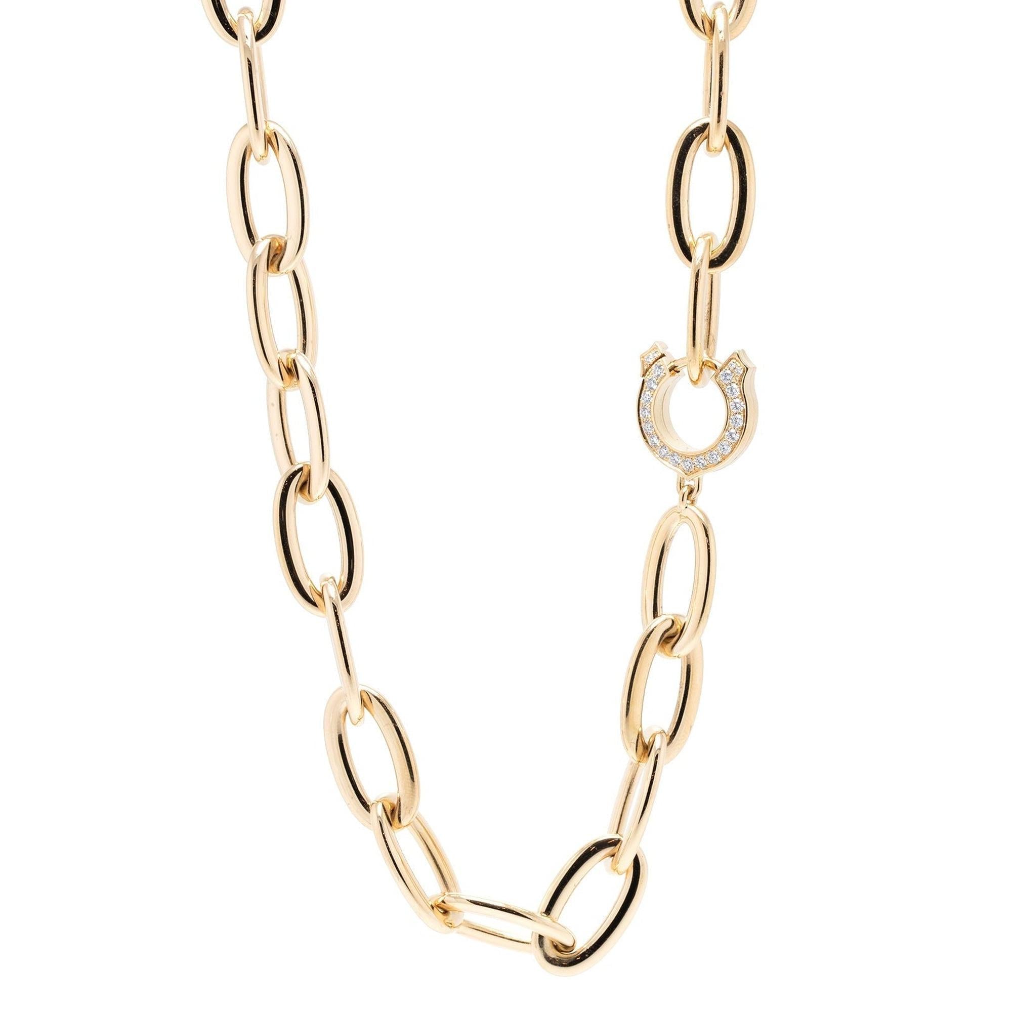 Cartier Diamond C De Cartier Chain Necklace w/ Receipt & Certificate