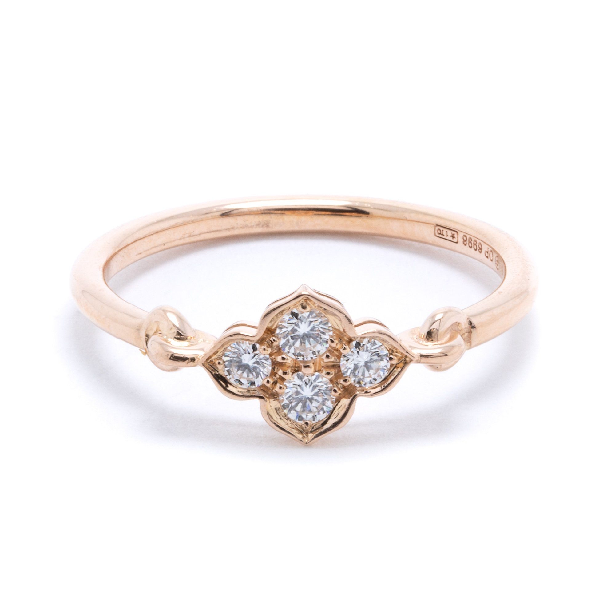 Cartier Diamond Hindu Floral Ring