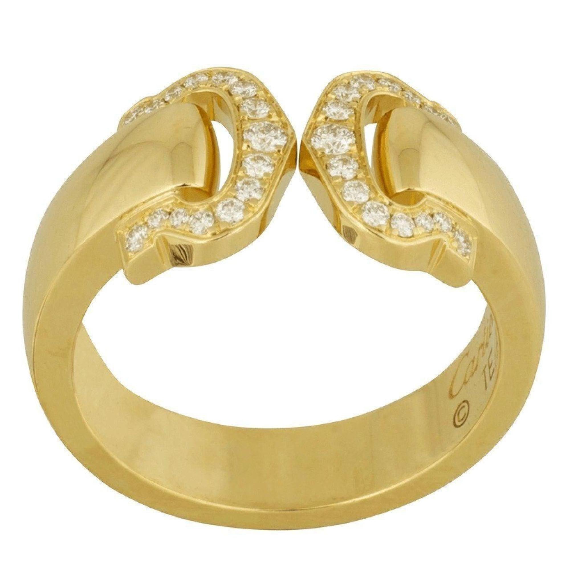 Cartier Double C Logo Ring