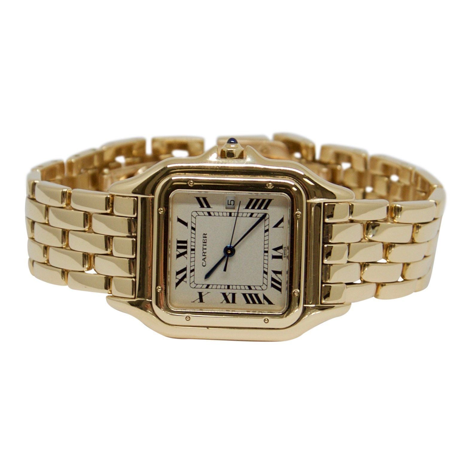 Cartier Jumbo Size Gold Panthere Watch