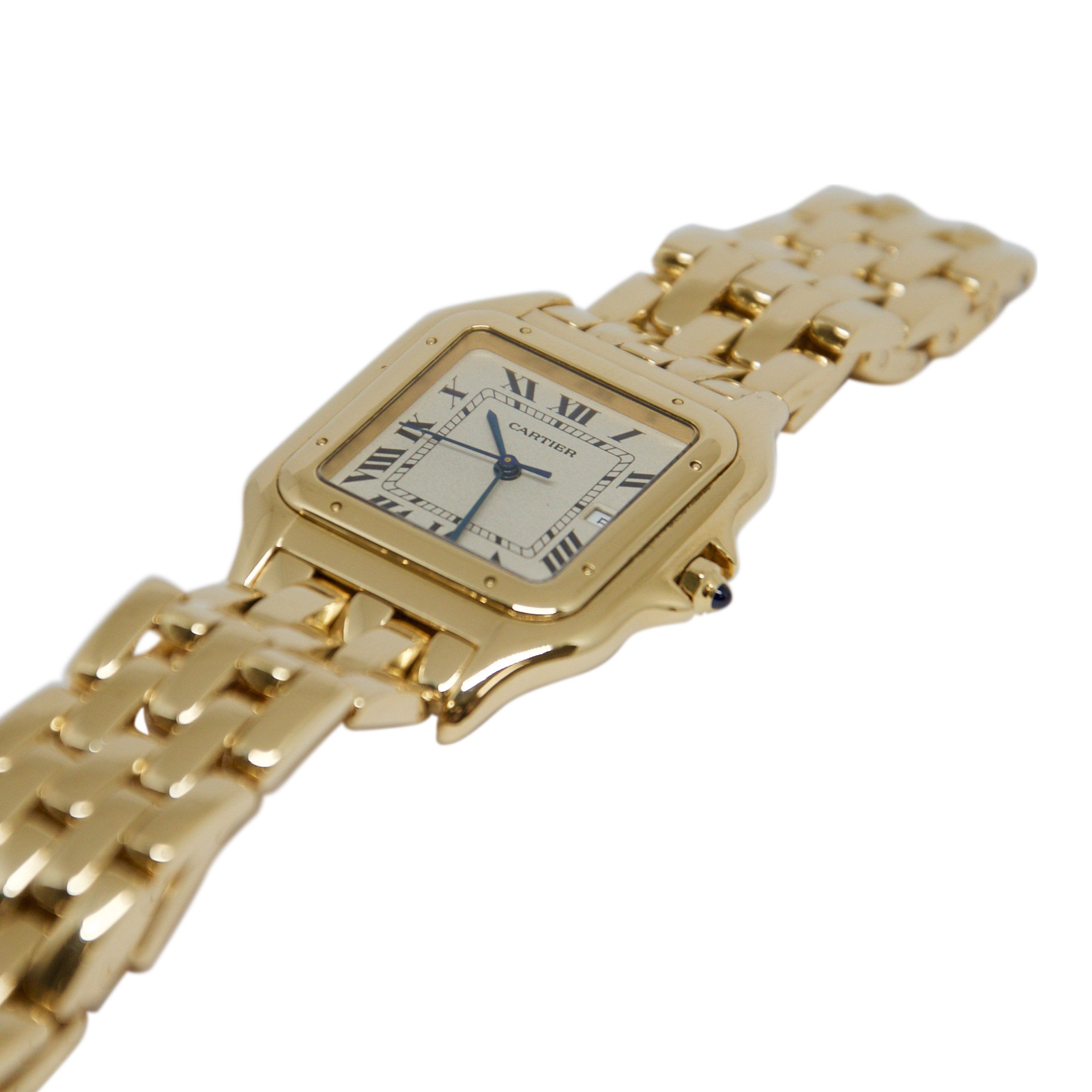Cartier Jumbo Size Gold Panthere Watch