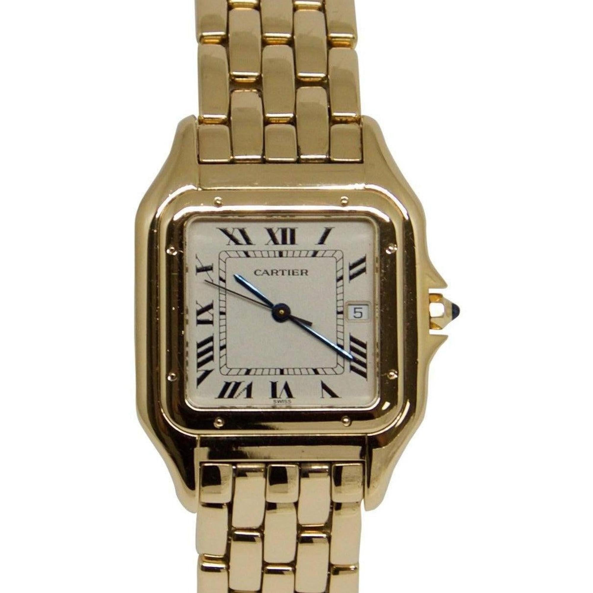 Cartier Jumbo Size Gold Panthere Watch
