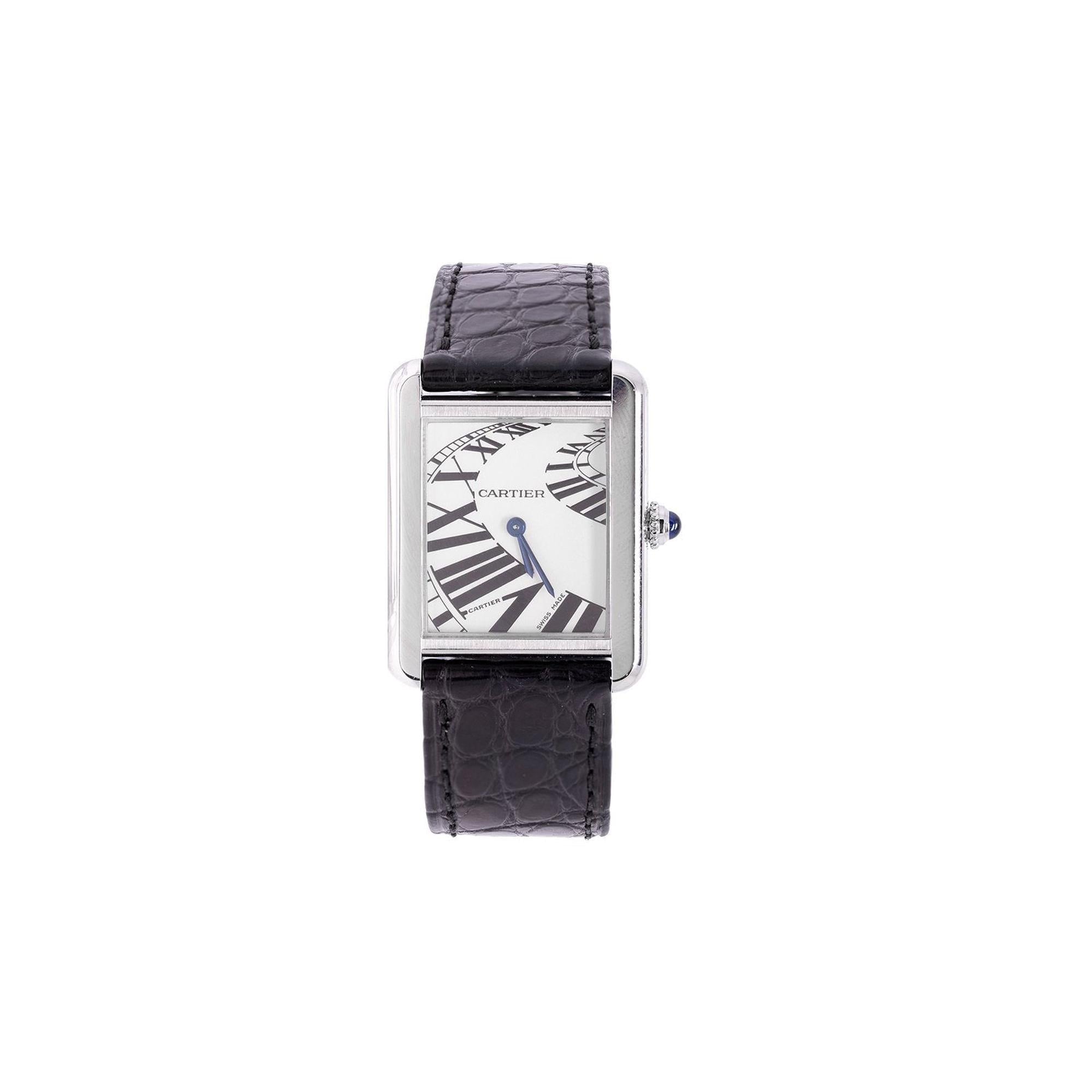 Cartier Limited Edtion Piano Dial Tank Solo Watch