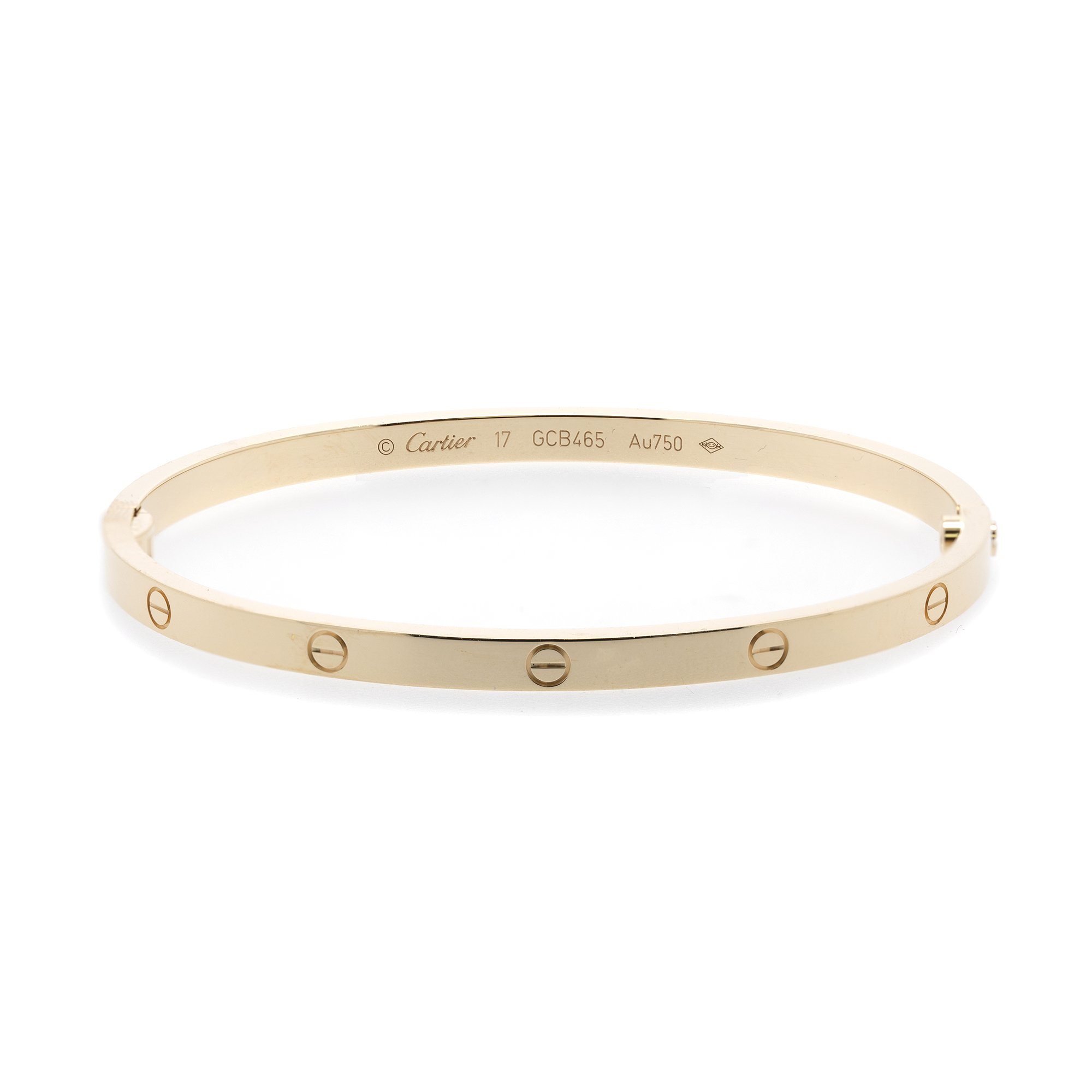Cartier Love Bracelet, SM Model w/ Box & Certificate