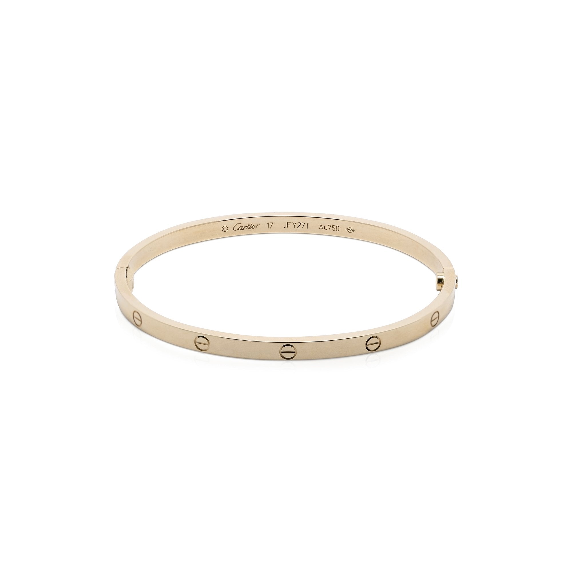 Cartier Love Bracelet, SM Model w/ Box & Certificate