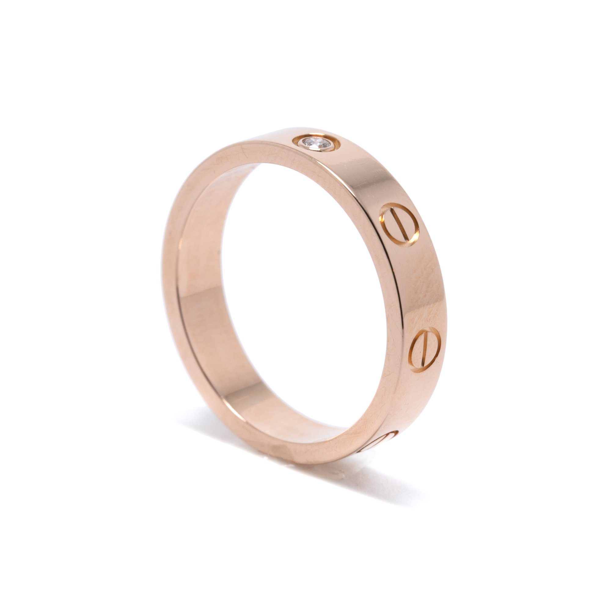 Cartier Love Wedding Band Ring with Diamond