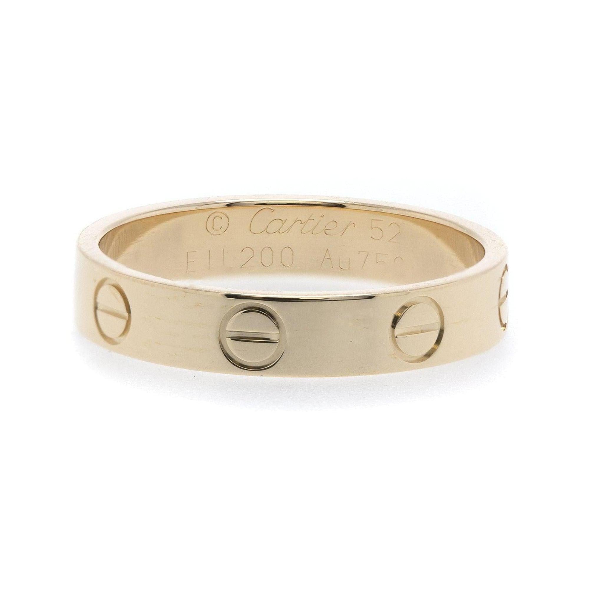 Cartier Love Wedding Band Ring