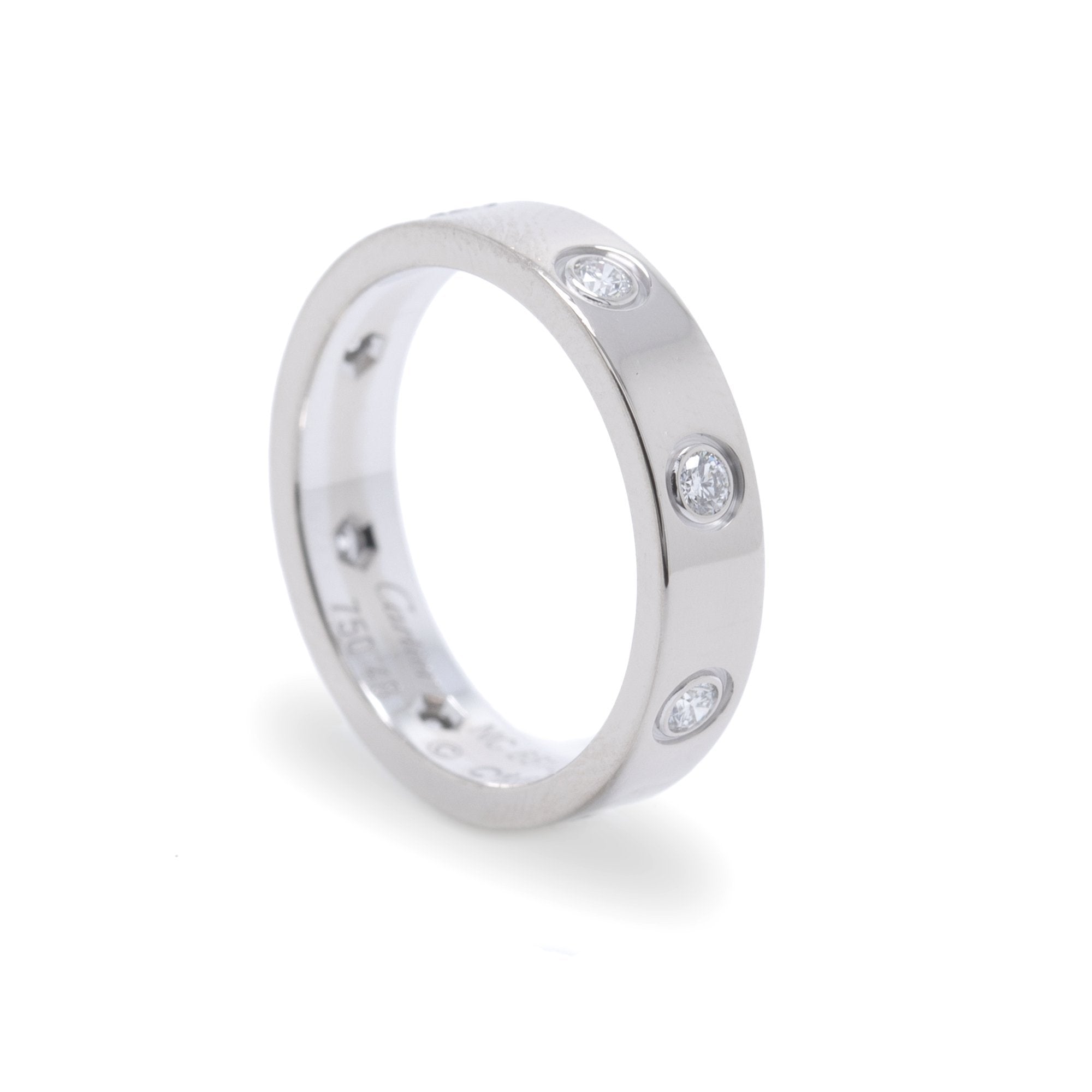 Cartier Love Wedding Band with 8 Diamonds