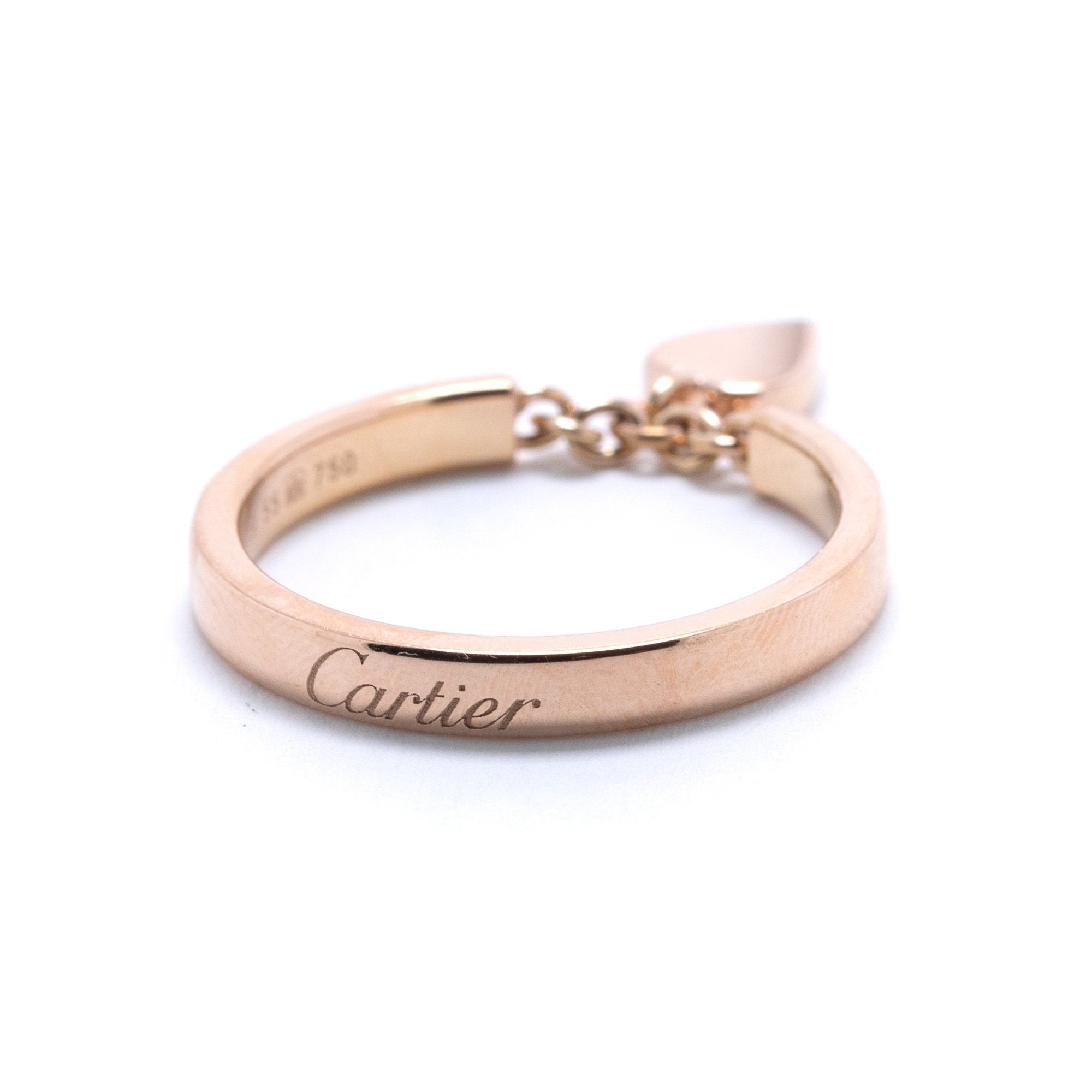 Cartier Mon'Amour Heart Charm Band Ring