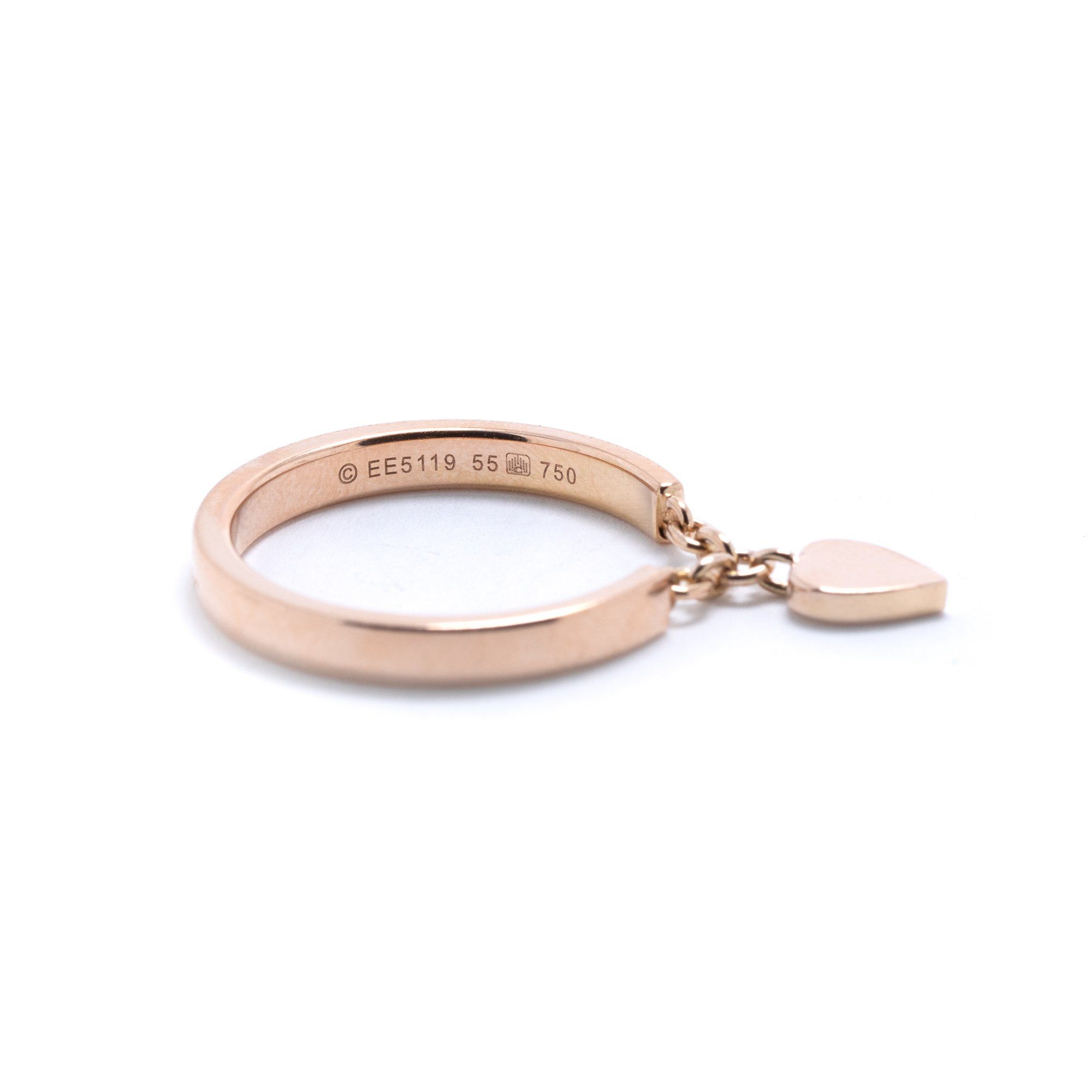 Cartier Mon'Amour Heart Charm Band Ring
