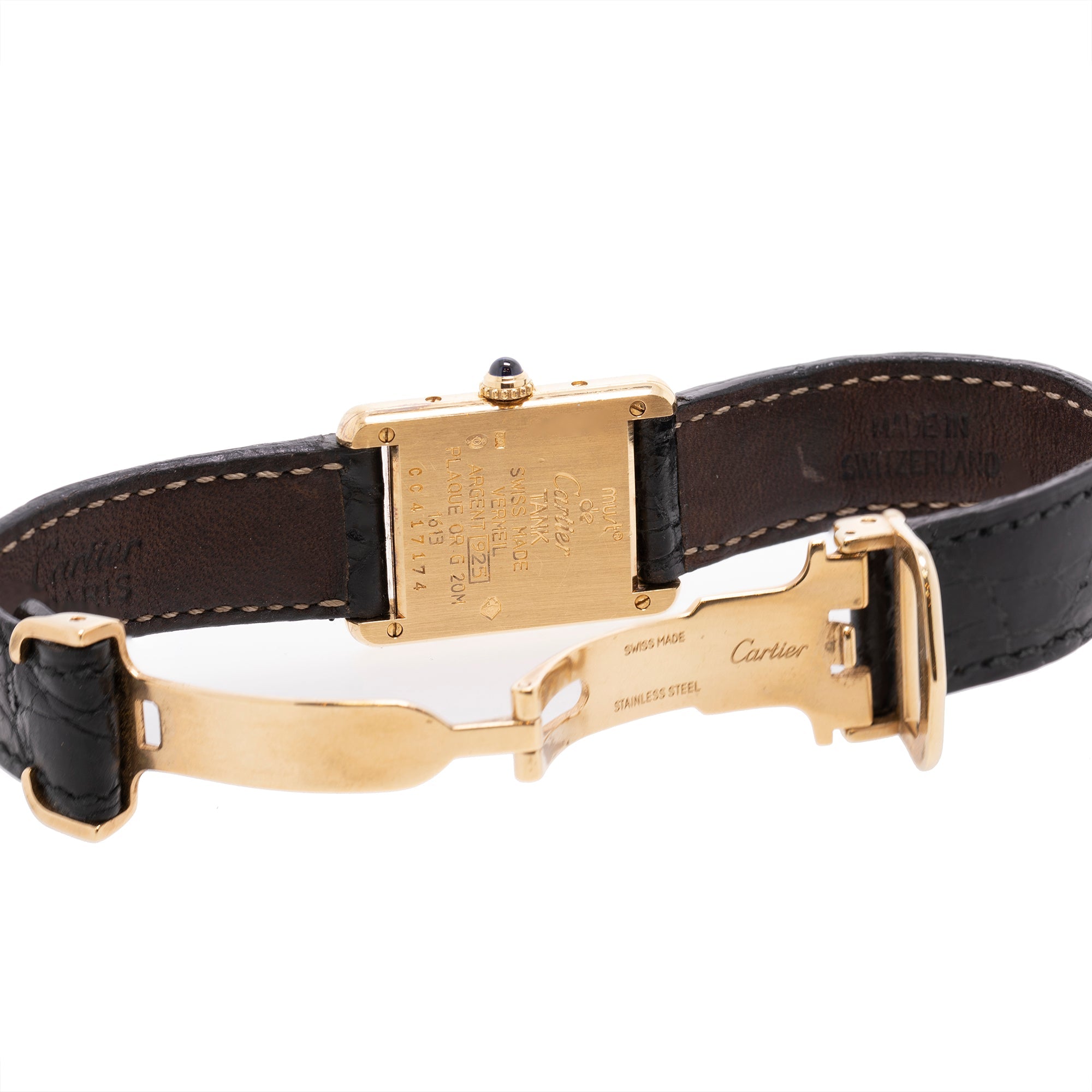 Cartier Must de Cartier Tank Vermeil Watch w/ Box