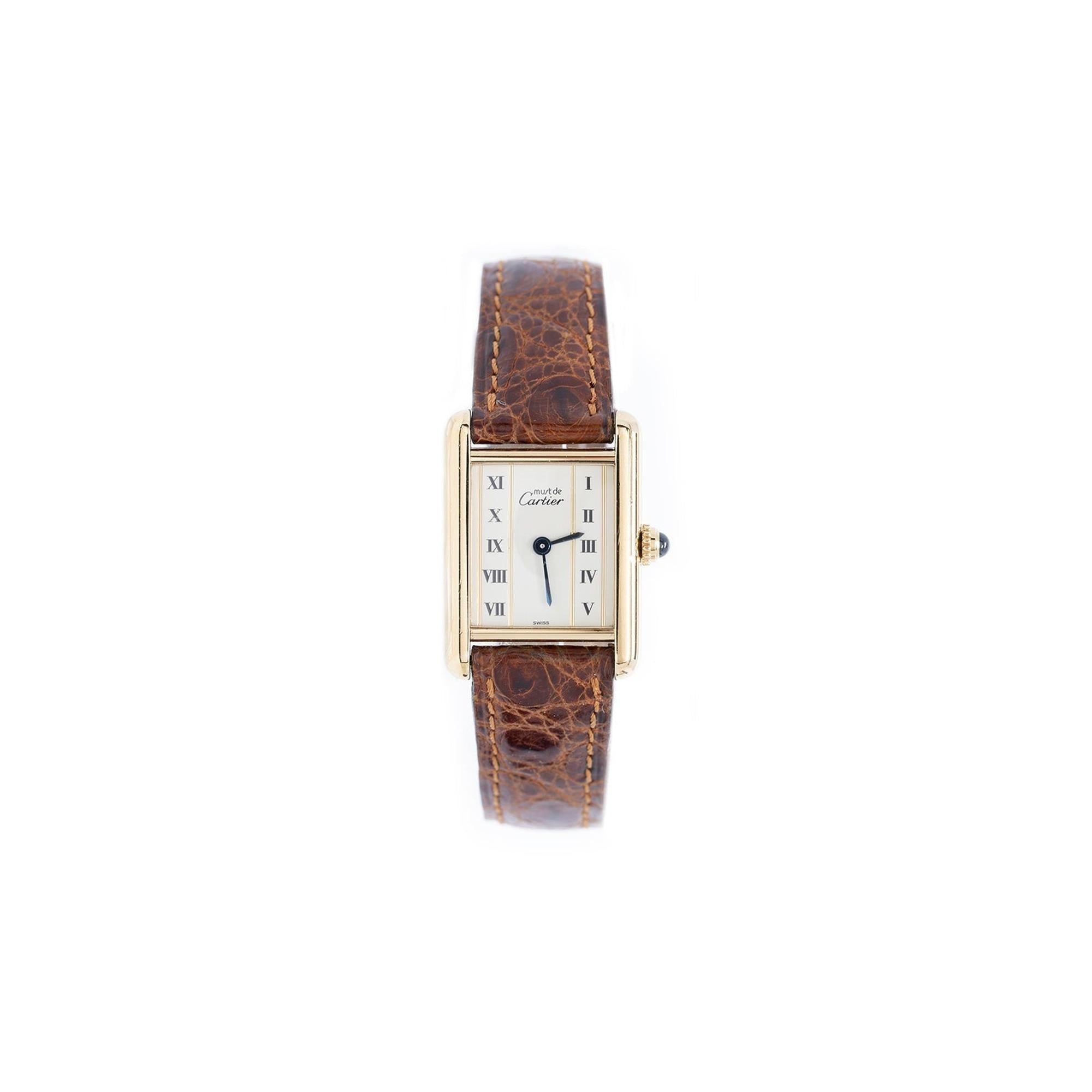 Cartier Must de Cartier Tank Vermeil Watch