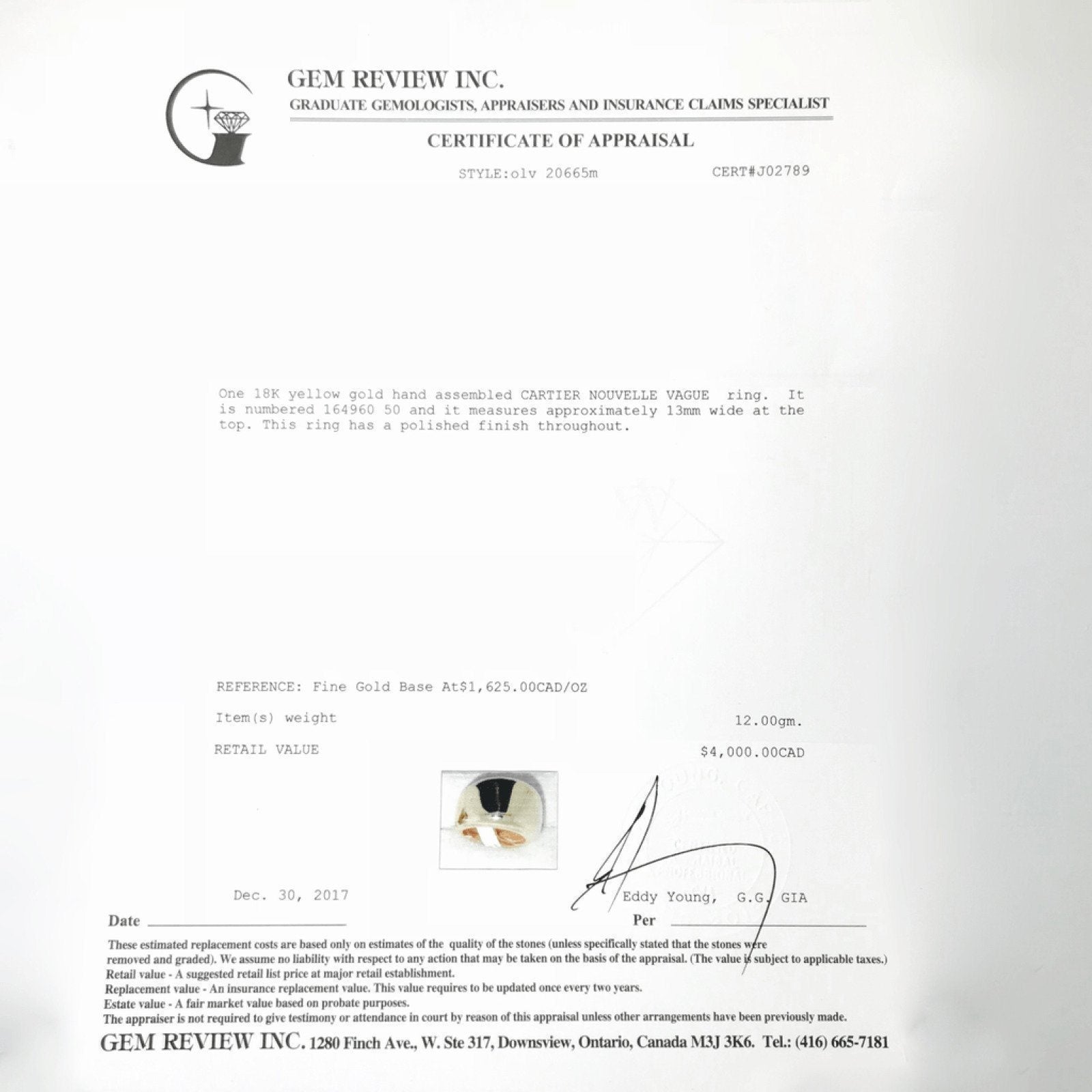 Cartier Nouvelle Vague Dome Ring