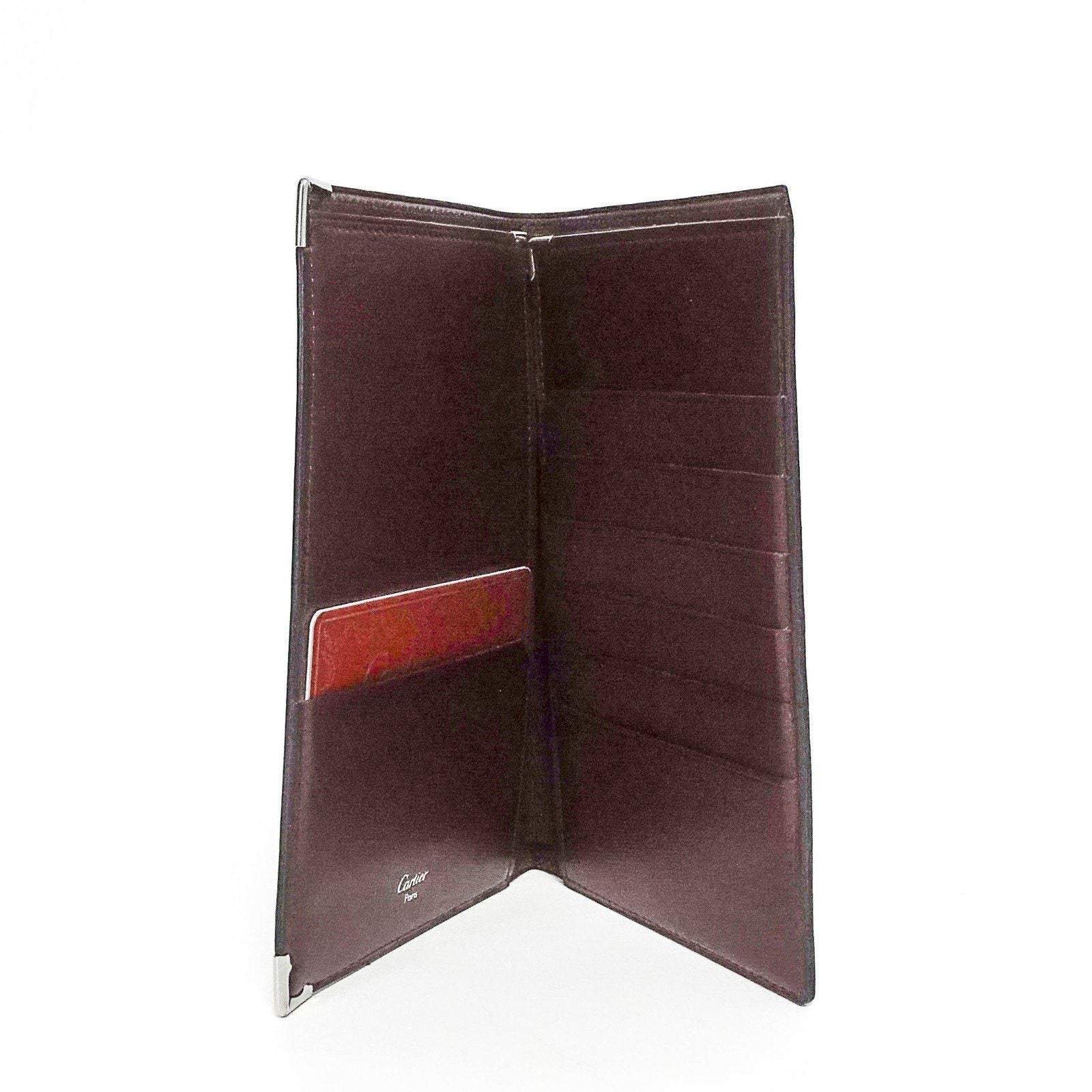 Cartier Onyx Bifold Cabochon French Wallet