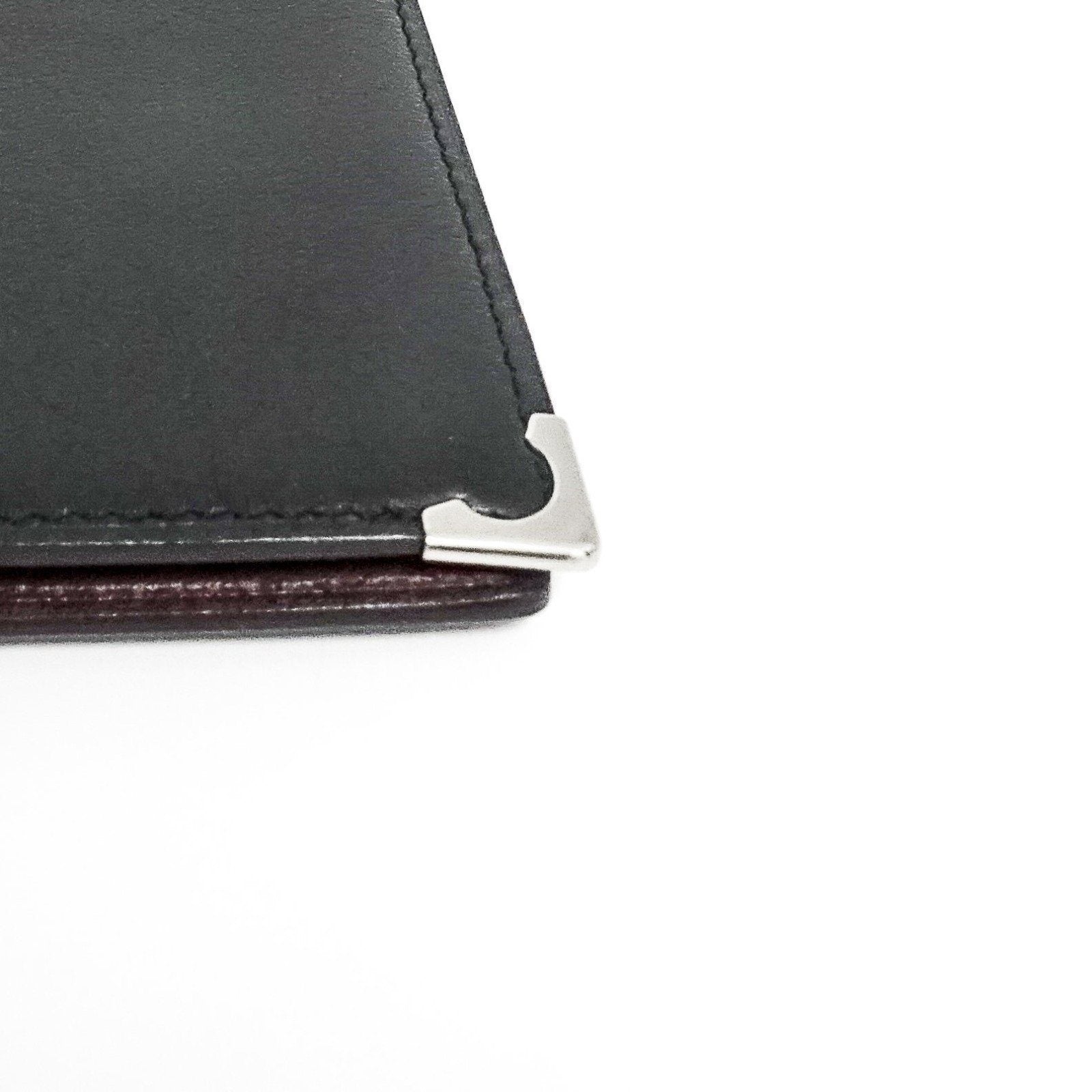 Cartier Onyx Bifold Cabochon French Wallet