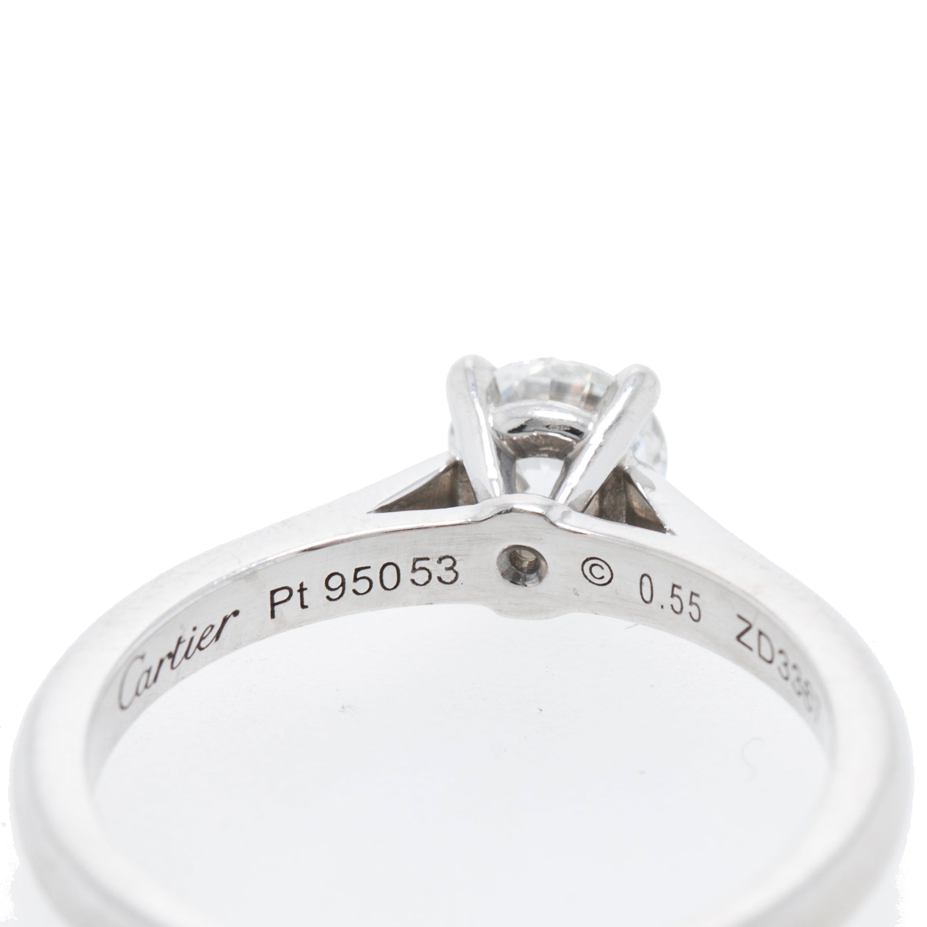 Cartier Platinum 0.55 ct. Diamond Solitaire Engagement Ring