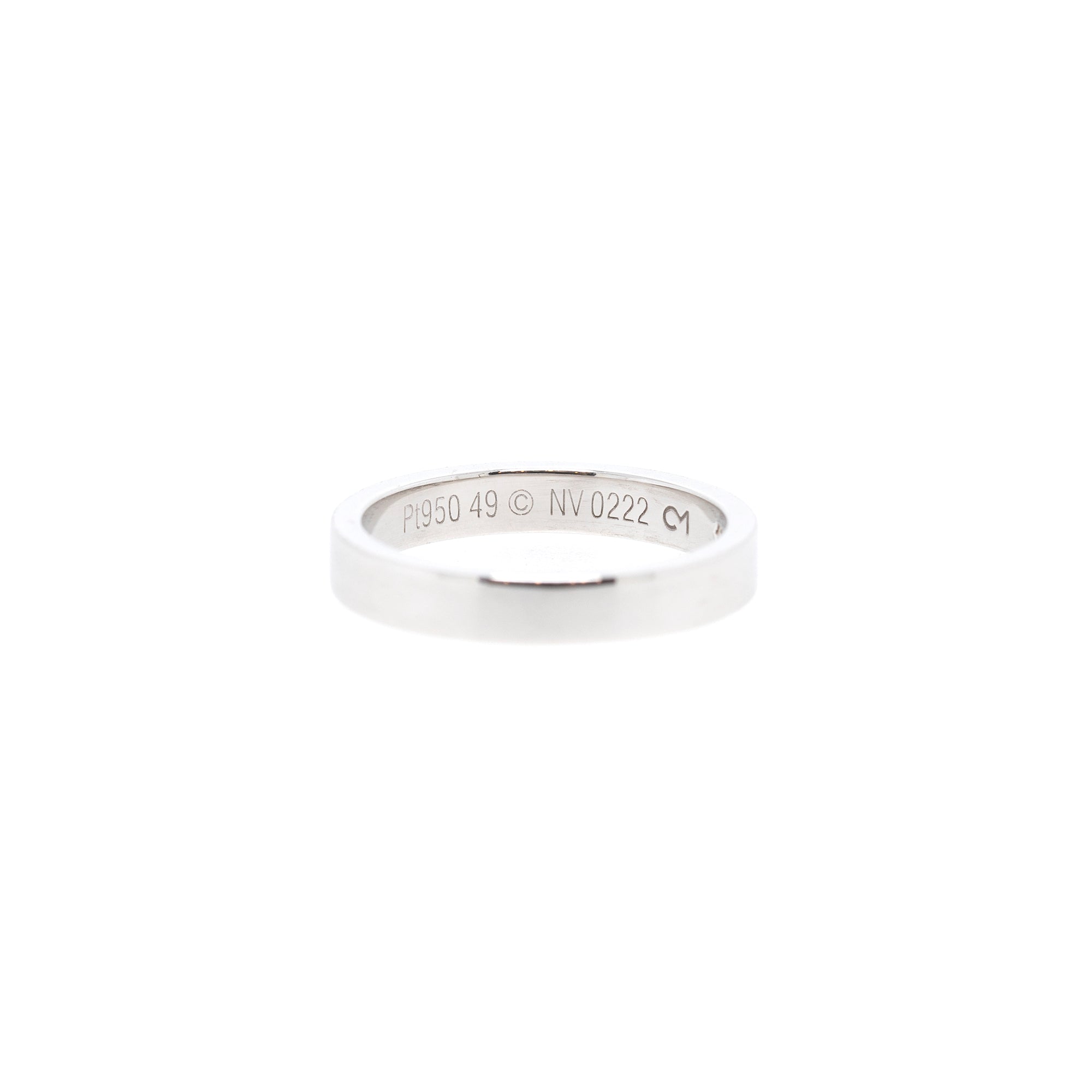 Cartier Platinum C de Cartier Diamond Wedding Band Ring w/ Box