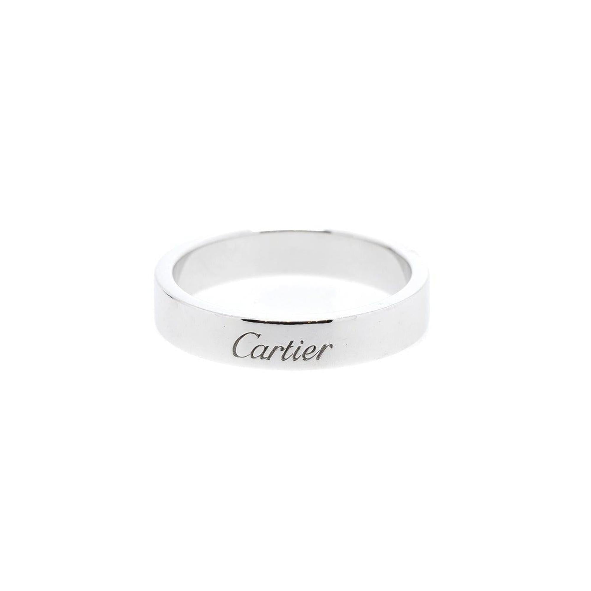 Cartier Platinum C de Cartier Wedding Band Ring