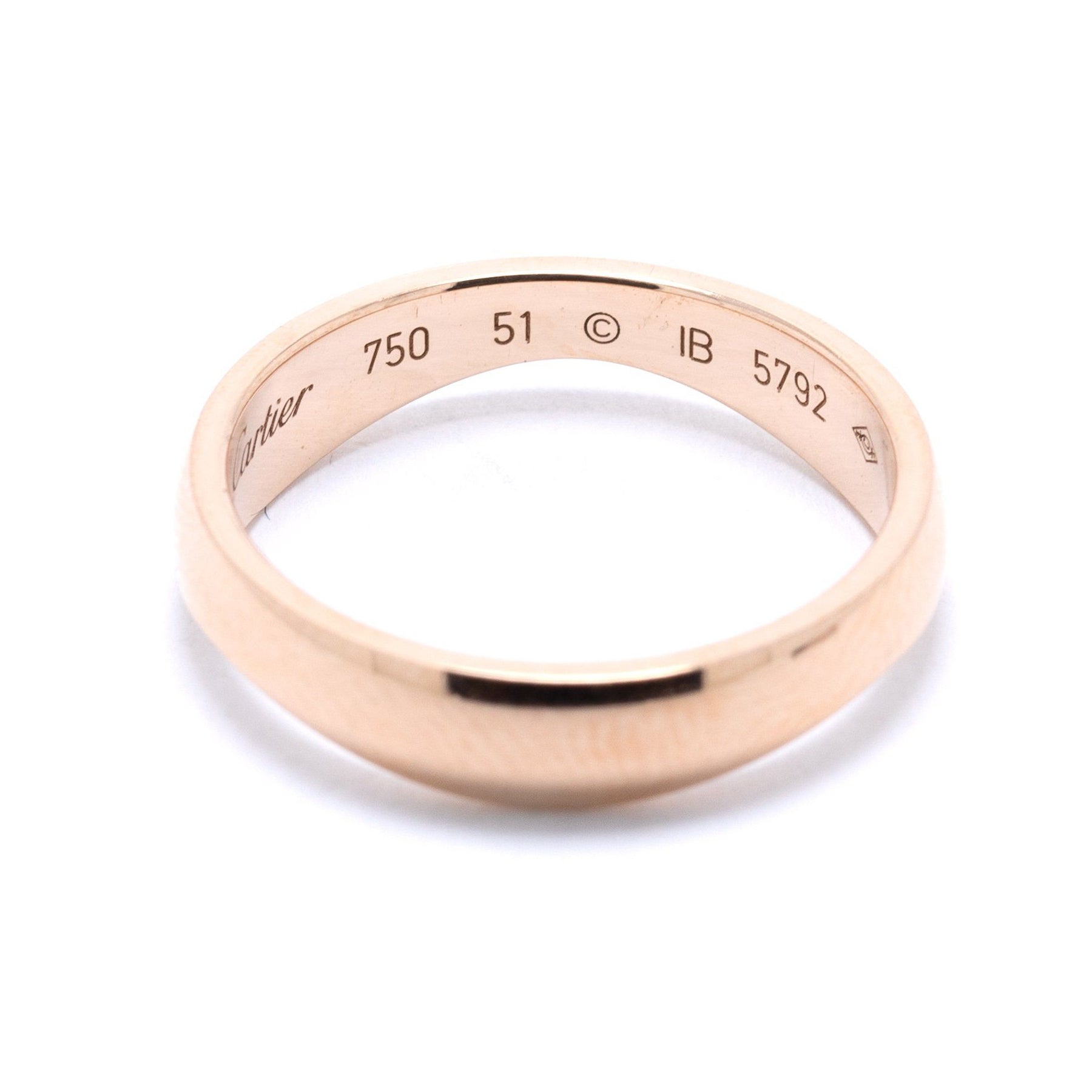 Cartier Rose & White Gold Double Stack Wave Band Ring