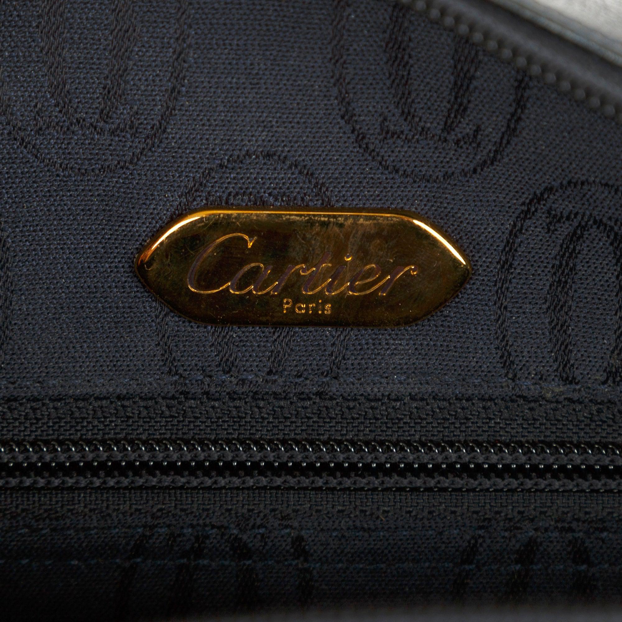 Cartier Sapphire Line Leather Crossbody Bag w/ Box