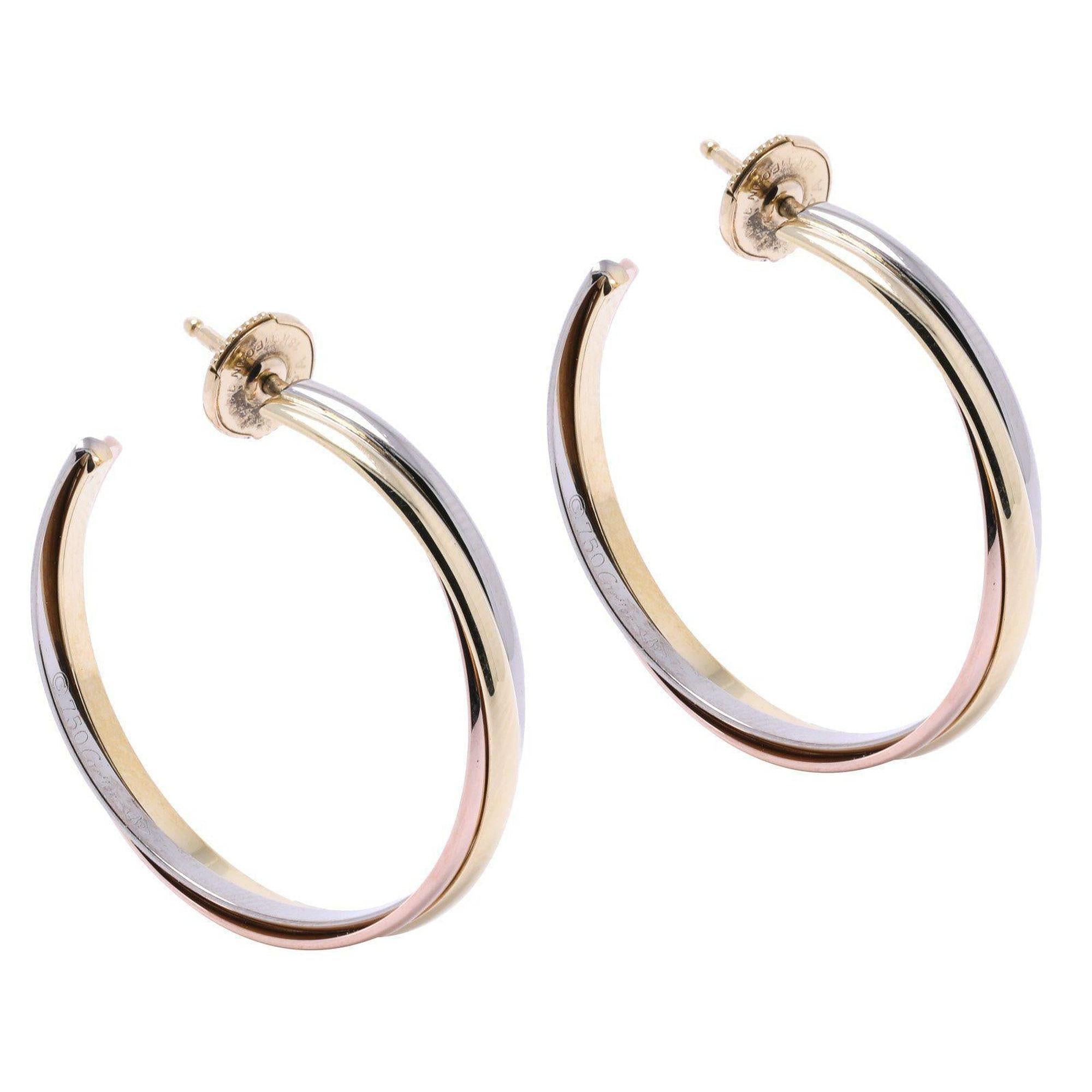 Cartier Trinity Hoop Earrings