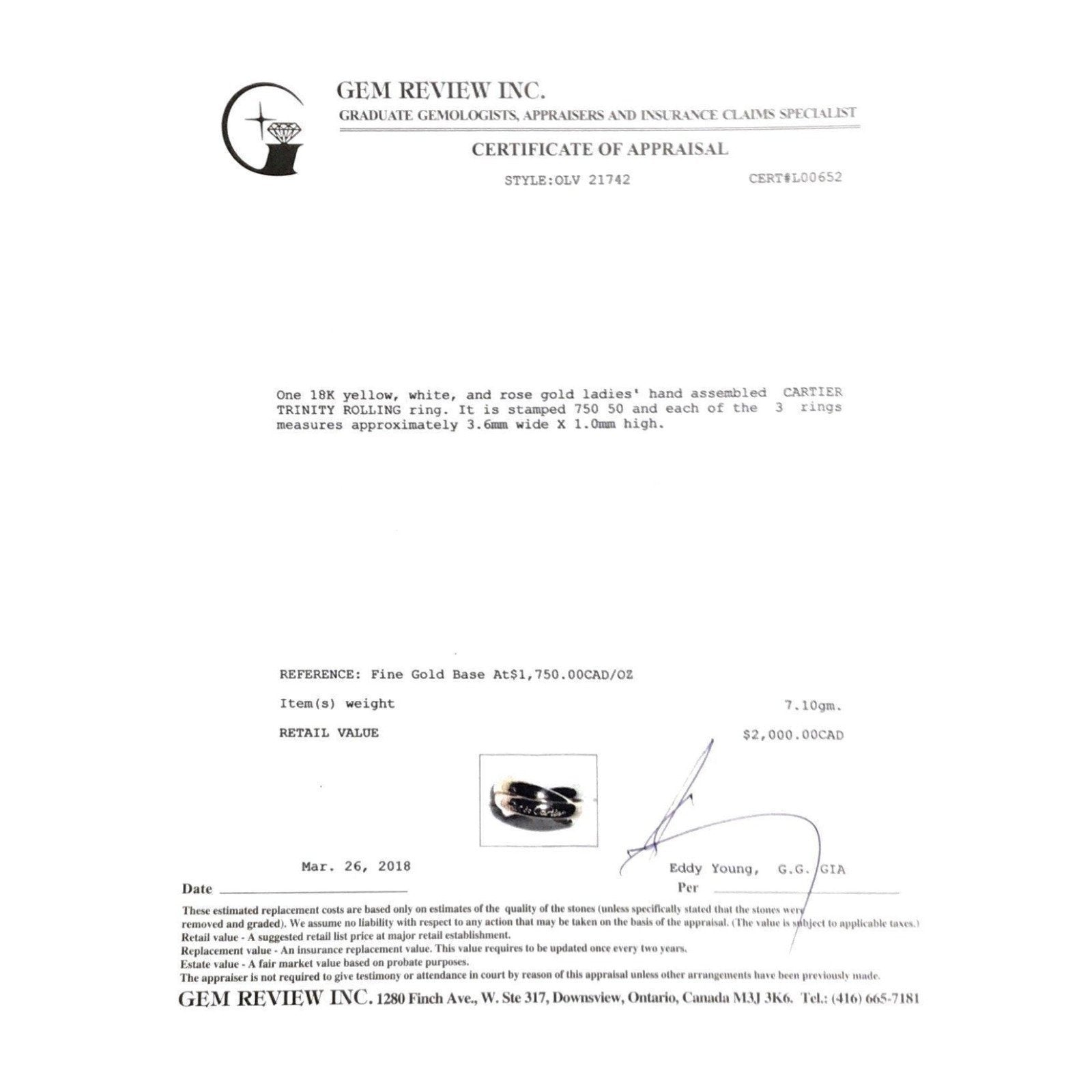 Cartier Trinity Ring