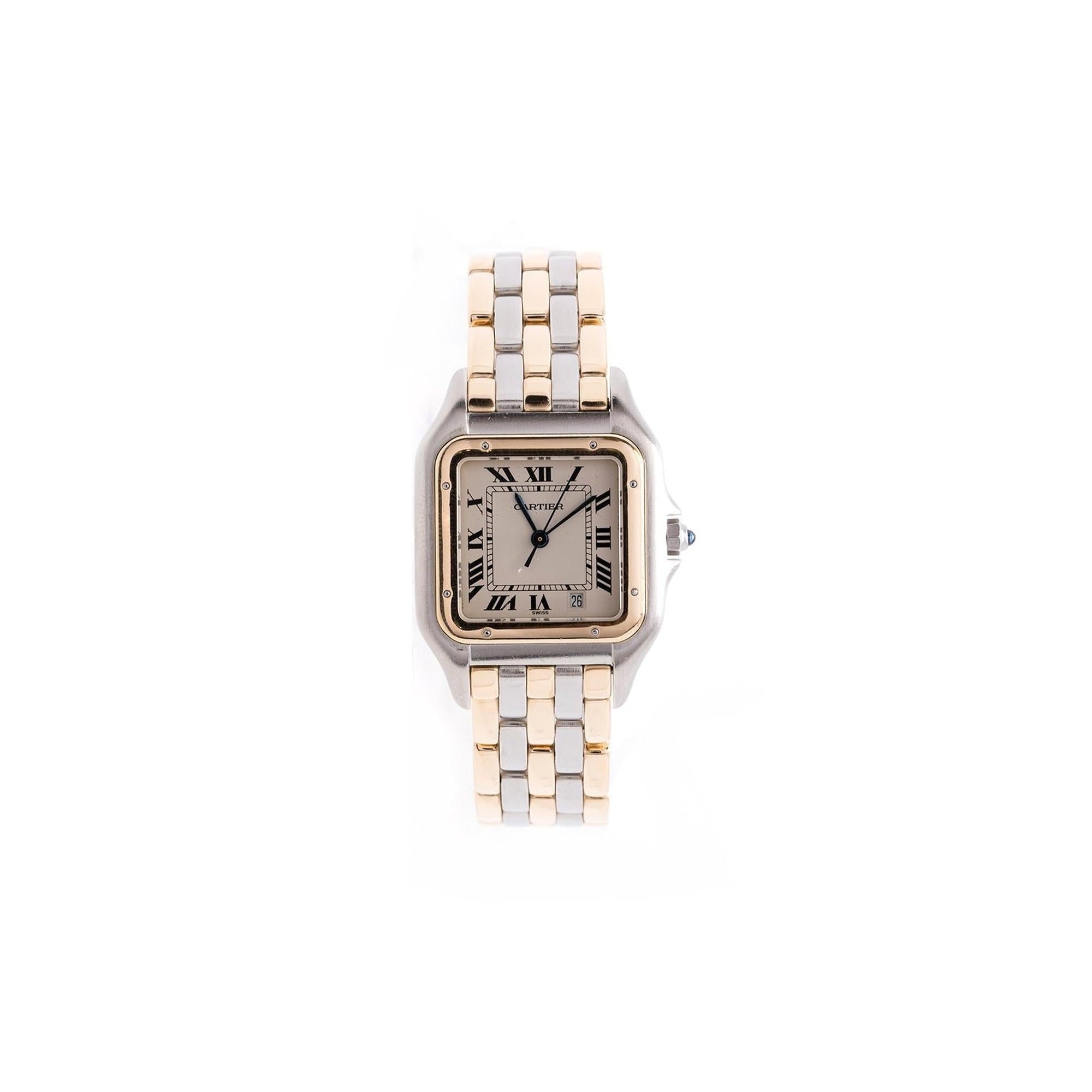 Cartier Two-Tone 3-Row Gold Panthere de Cartier Watch