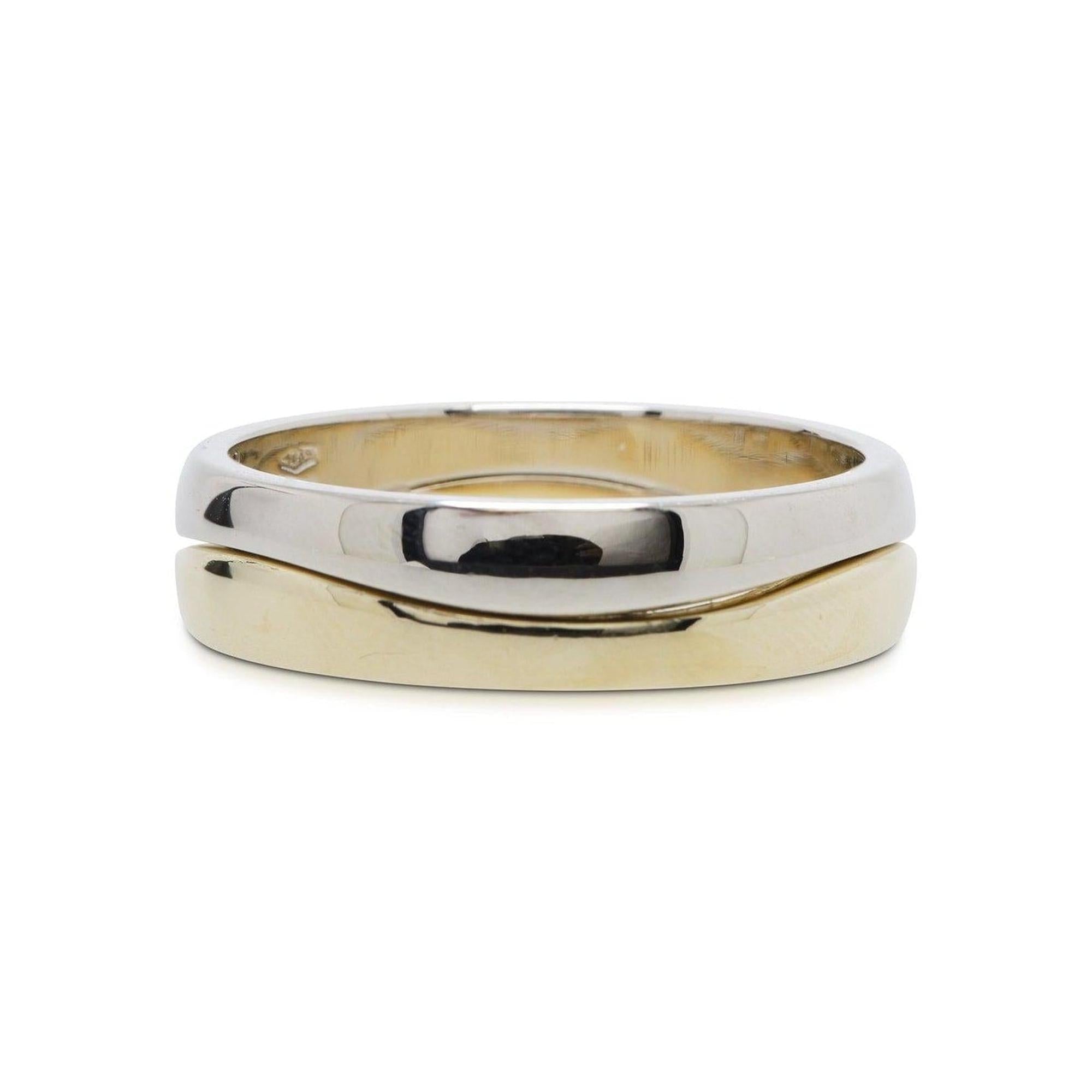 Cartier Two-Tone Love Me Ring Set Band