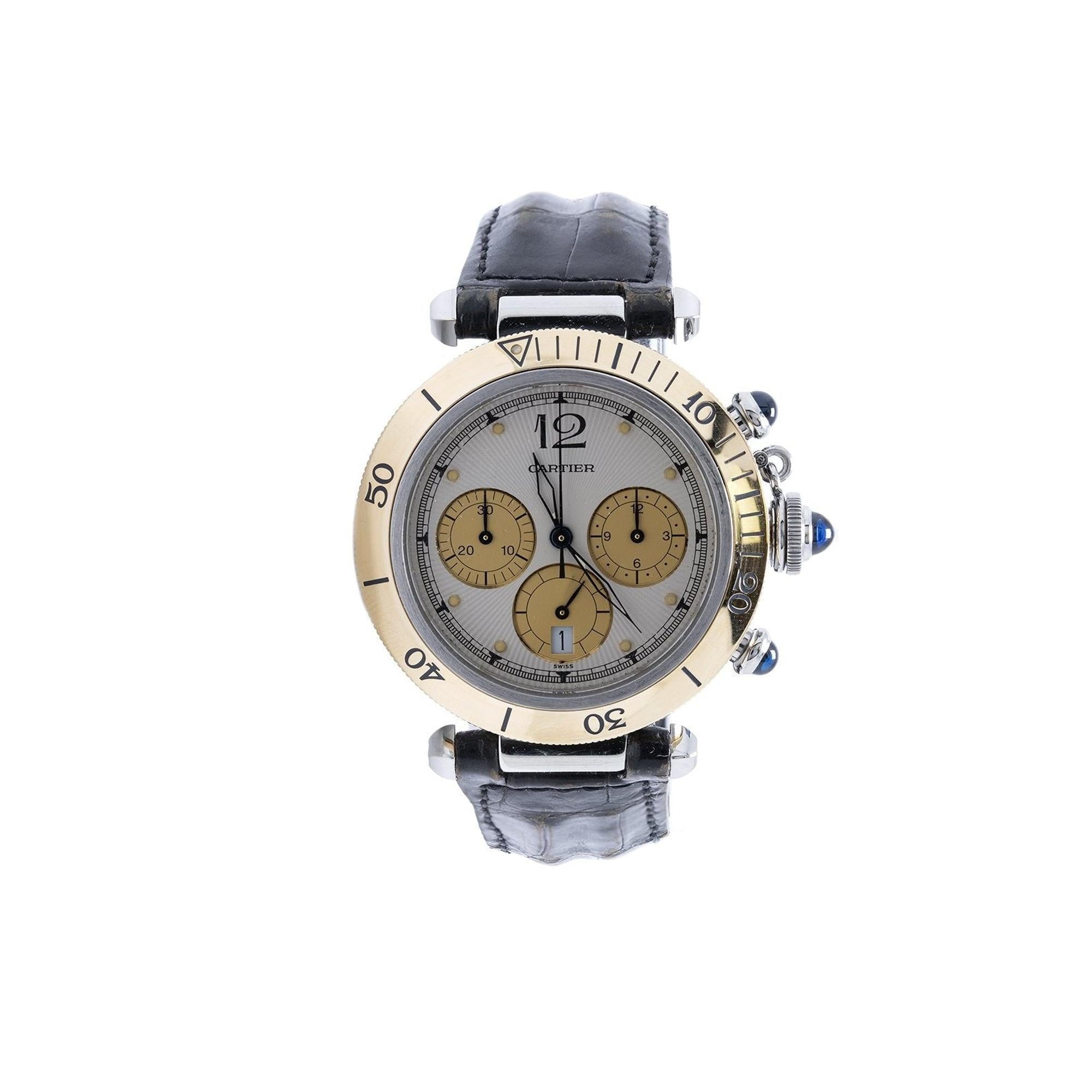 Cartier Two-Tone Pasha de Cartier Chronograph Watch