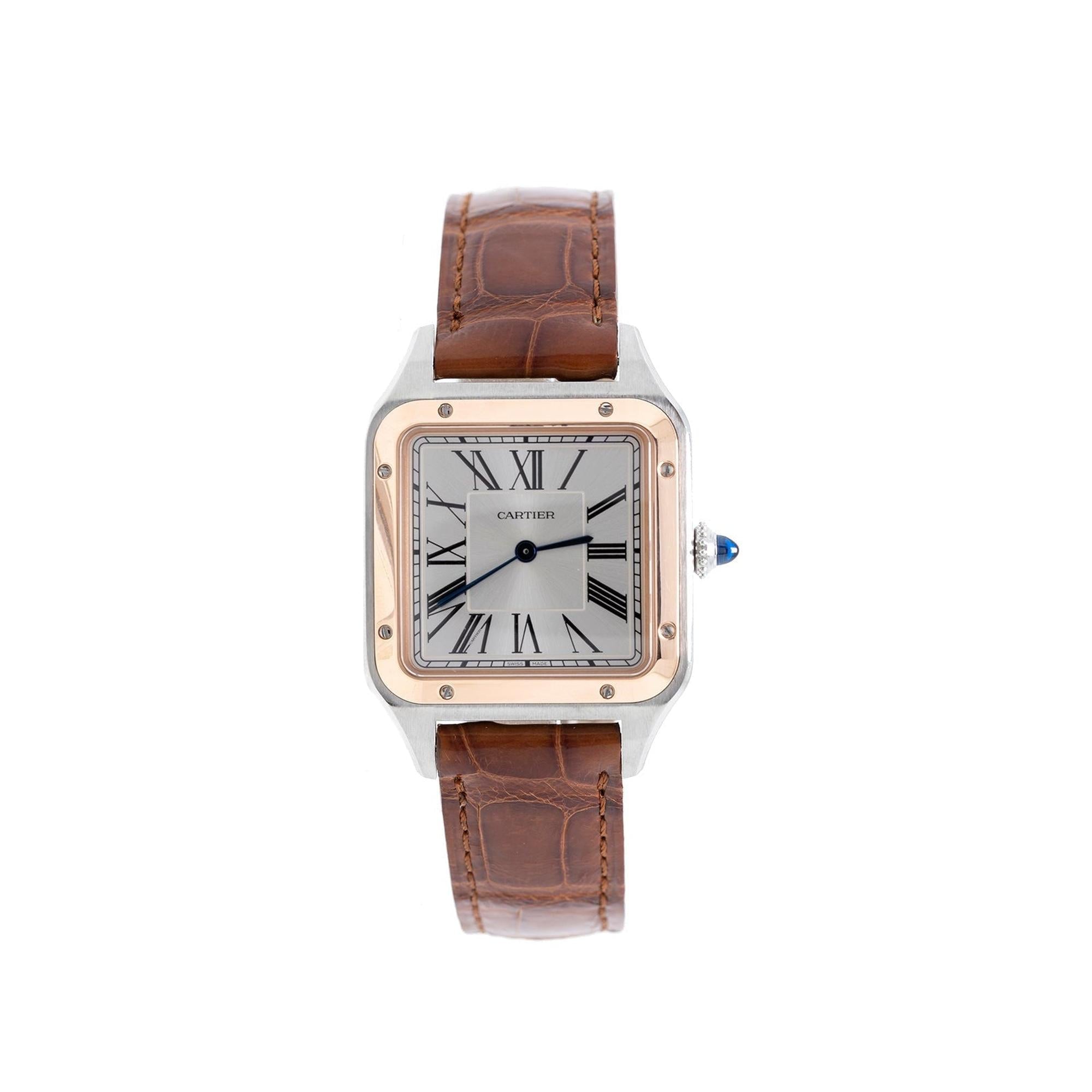 Cartier Two-Tone Santos Dumont Watch
