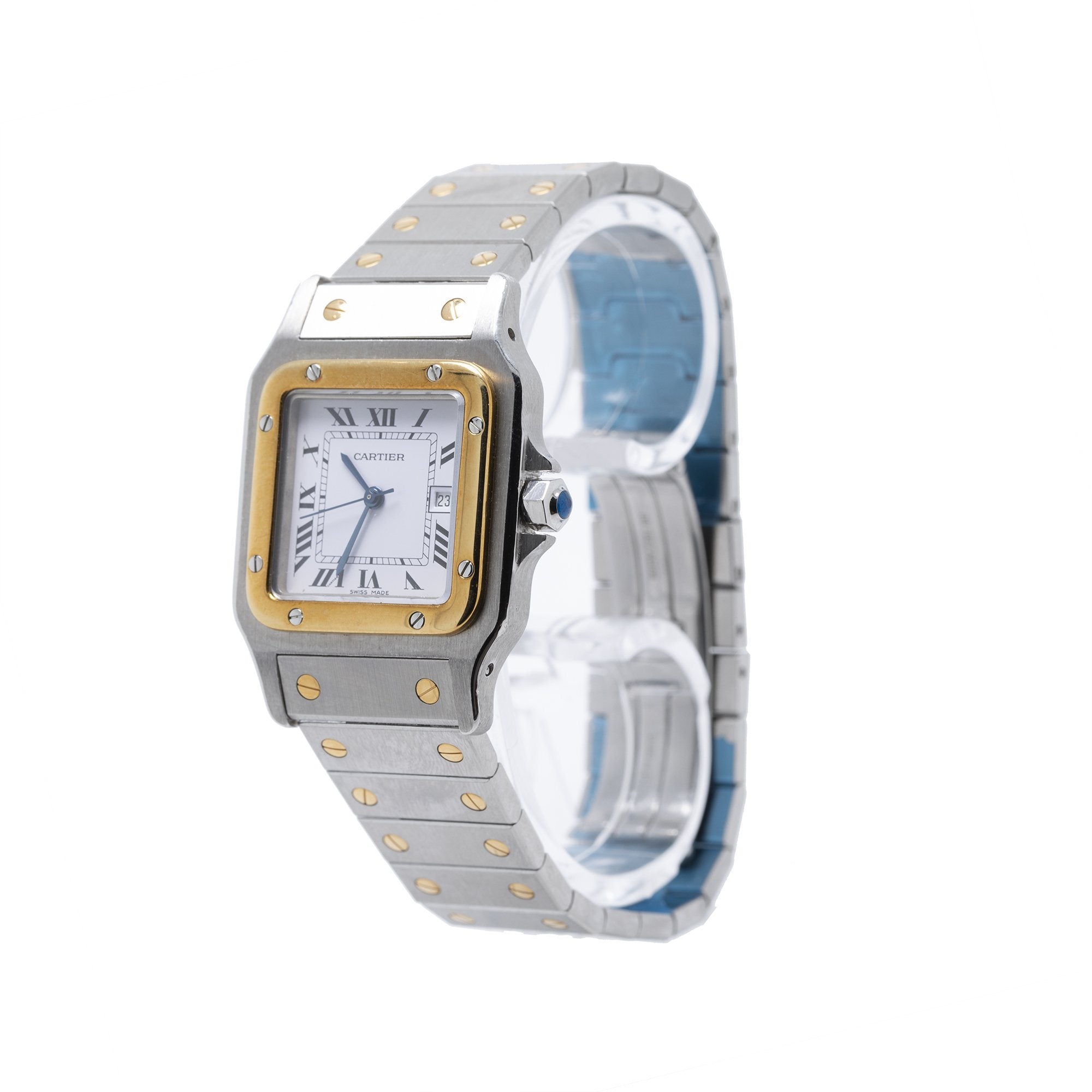 Cartier Two-Tone Santos Galbee Automatic Watch