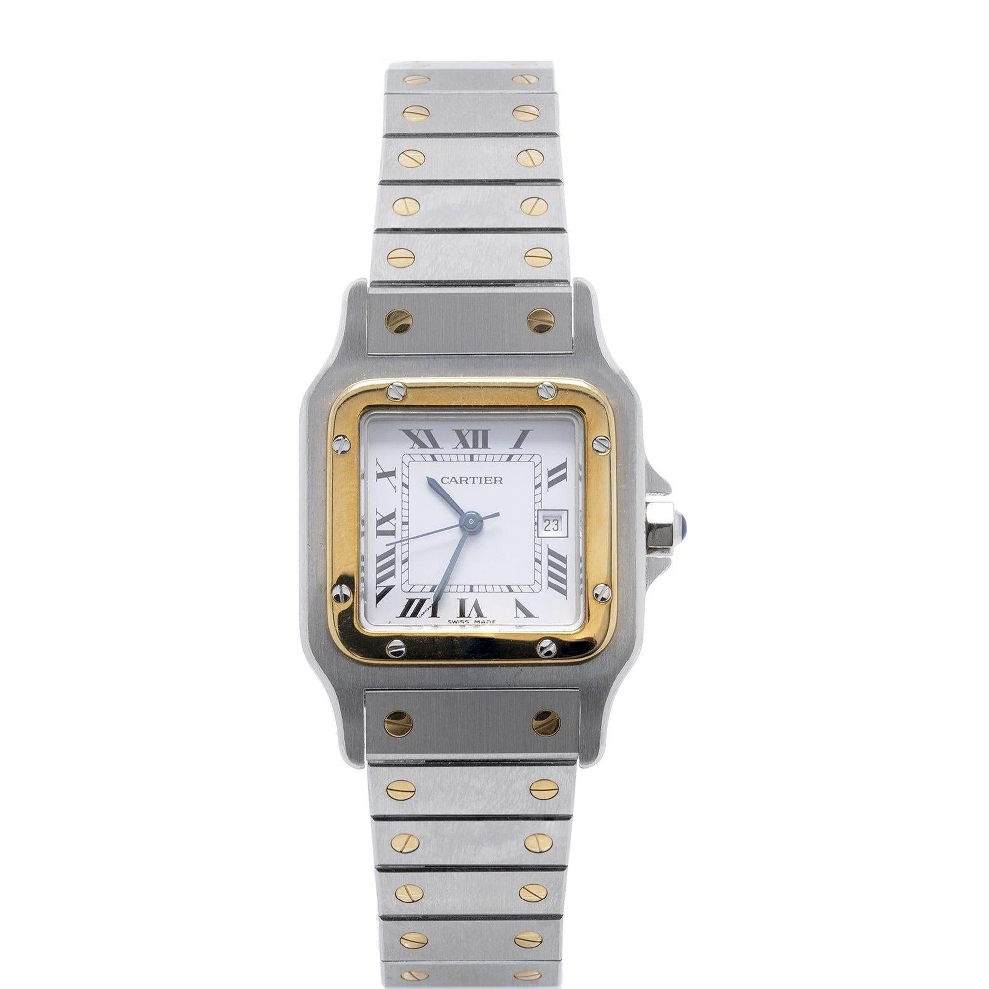Cartier Two-Tone Santos Galbee Automatic Watch