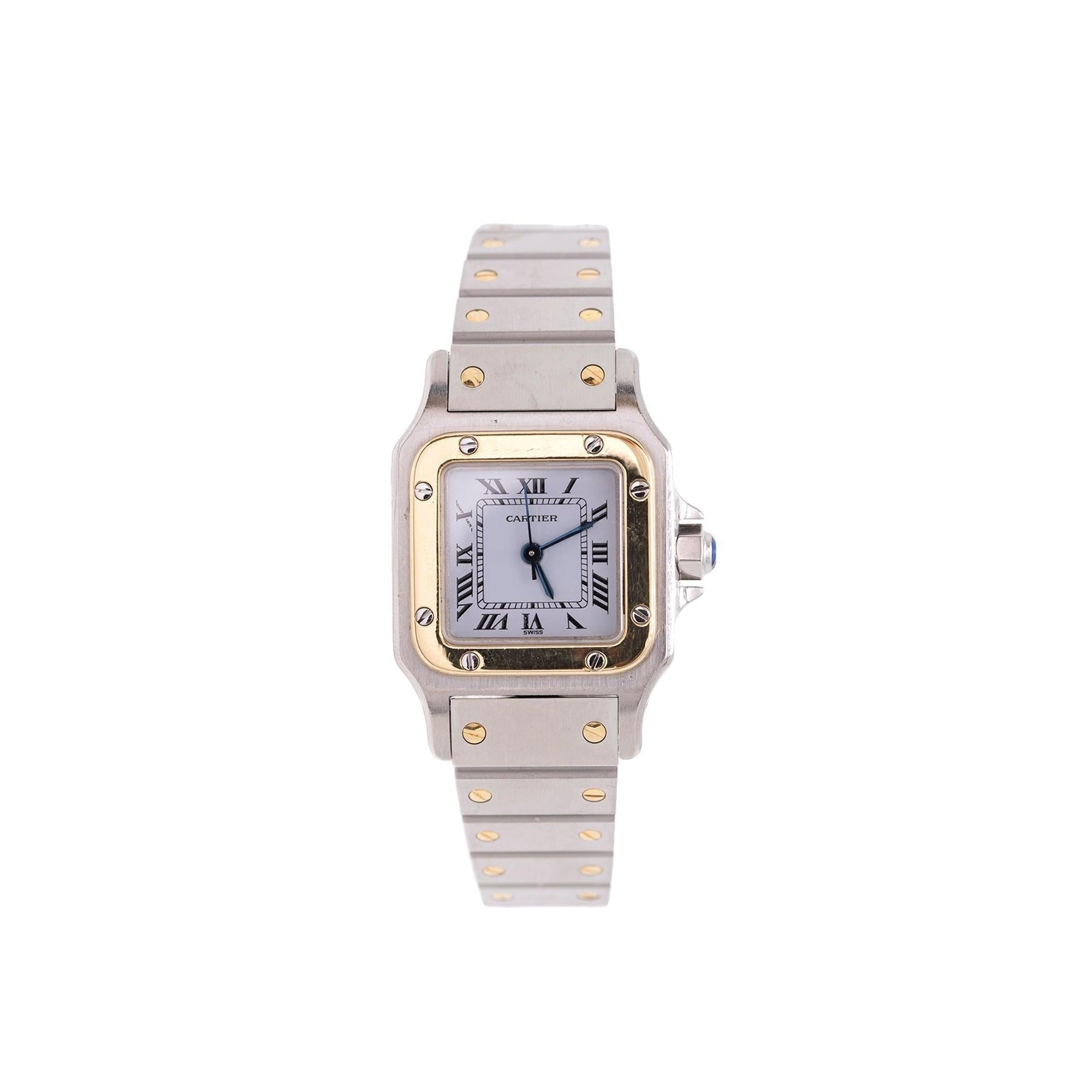 Cartier Two-Tone Santos Galbee Automatic Watch
