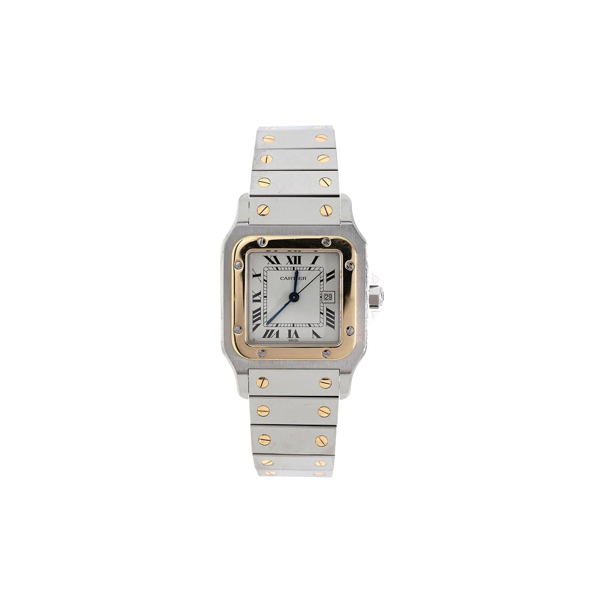Cartier Two-Tone Santos Galbee Automatic Watch