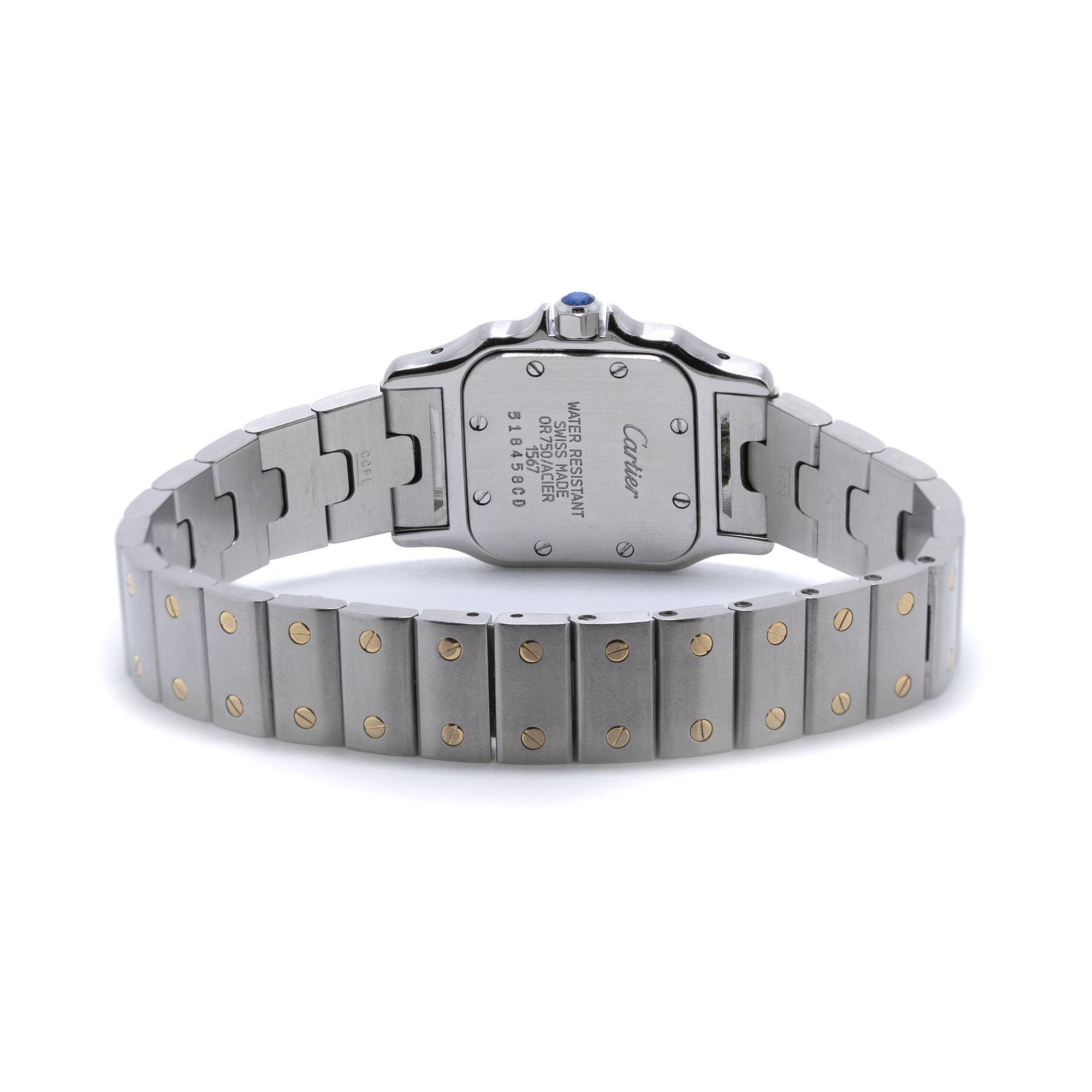 Cartier Two-Tone Santos Galbee Watch