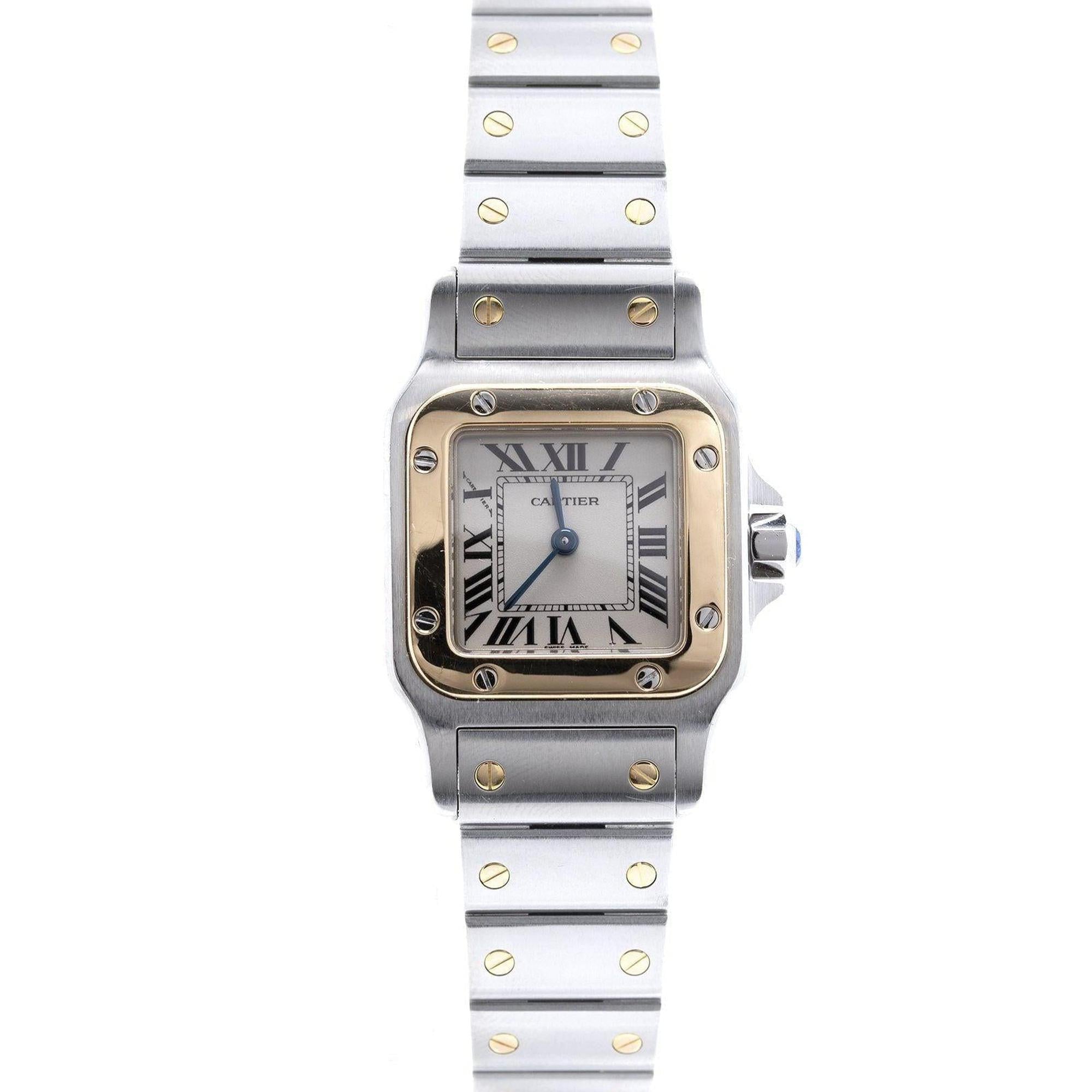 Cartier Two-Tone Santos Galbee Watch