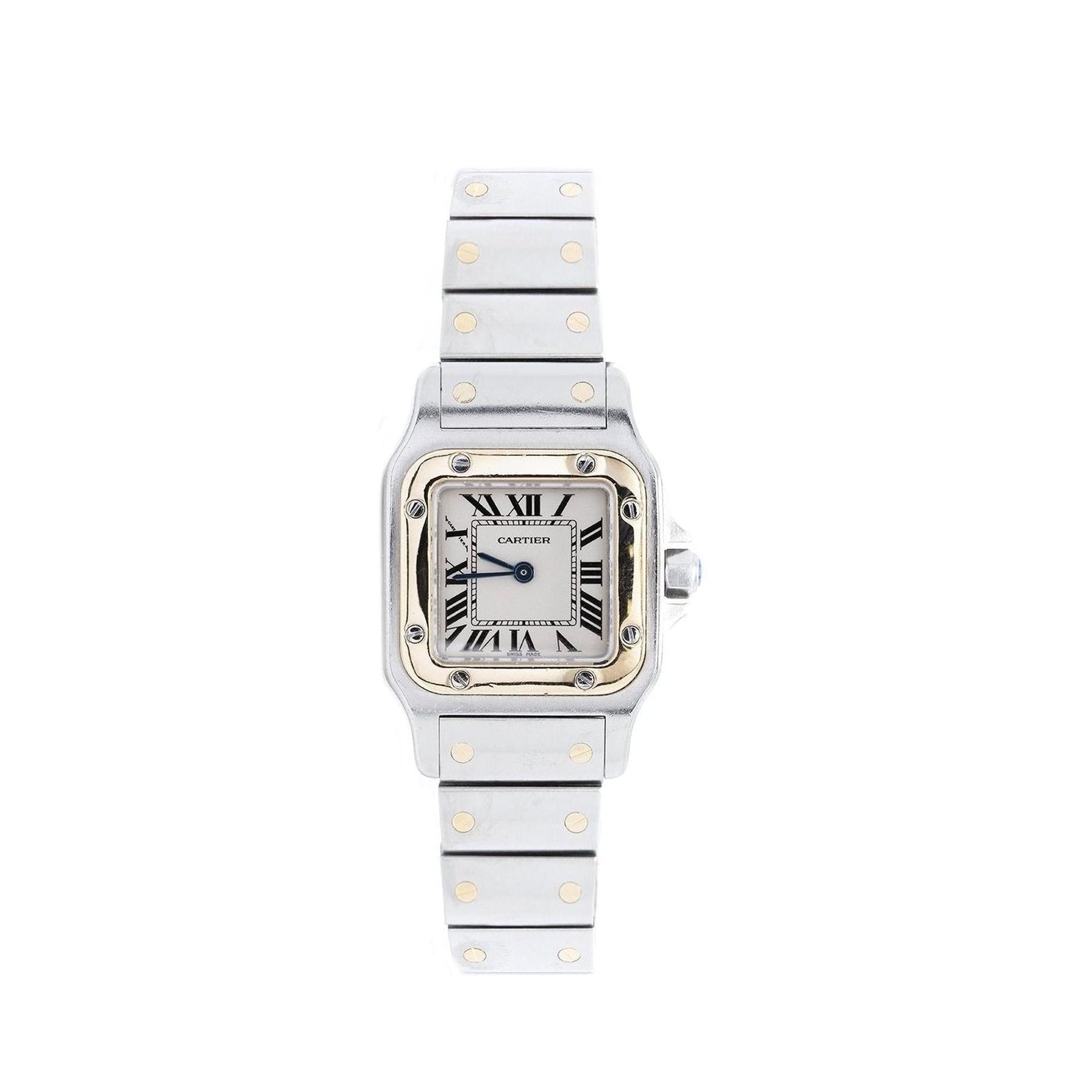 Cartier Two-Tone Santos Galbee Watch