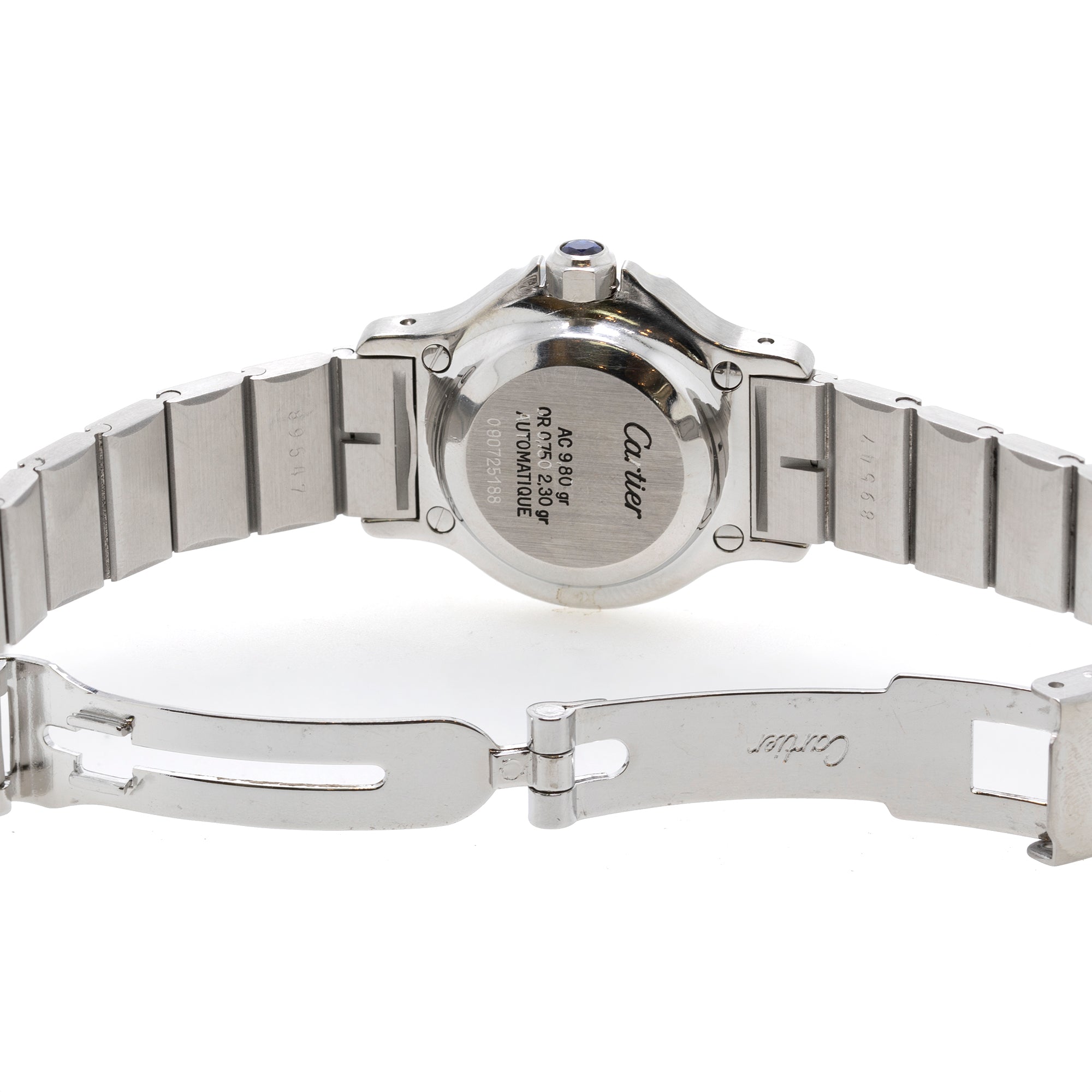 Cartier Two-Tone Santos Octagon Automatic Watch w/ Box