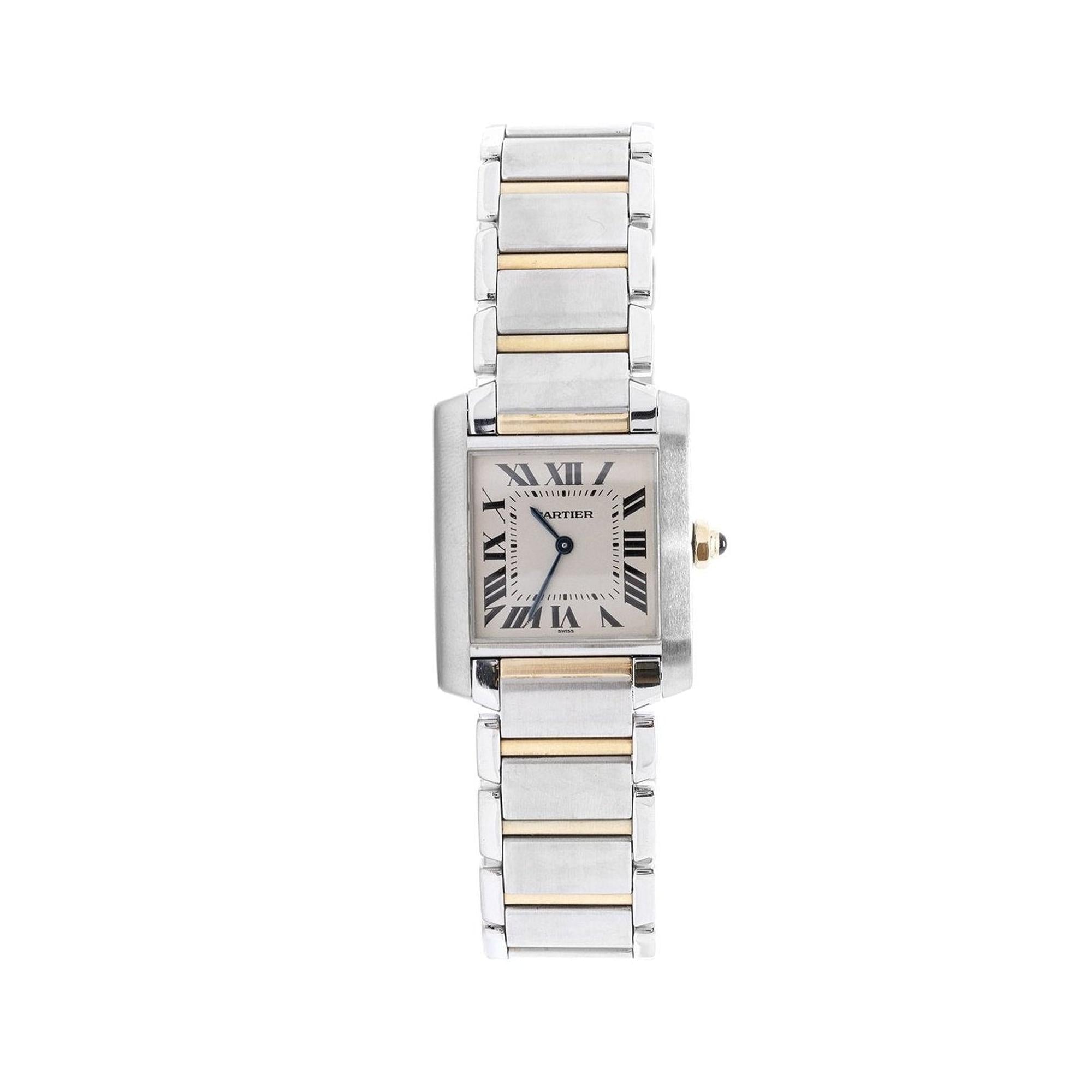 Cartier Two-Tone Tank Francaise Watch, Medium Model