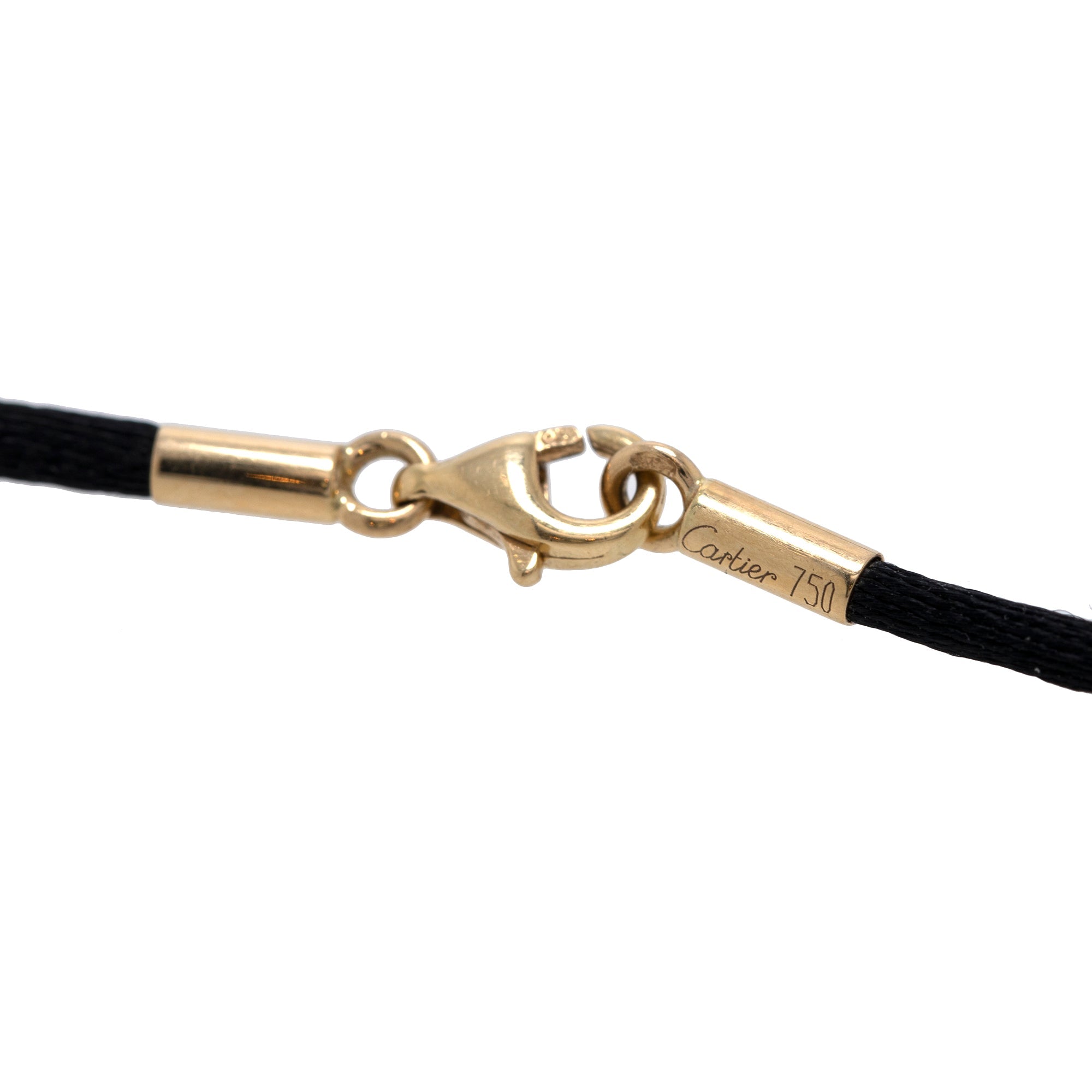 Cartier Vintage 18k Yellow Gold Diamond Cross Pendant Necklace