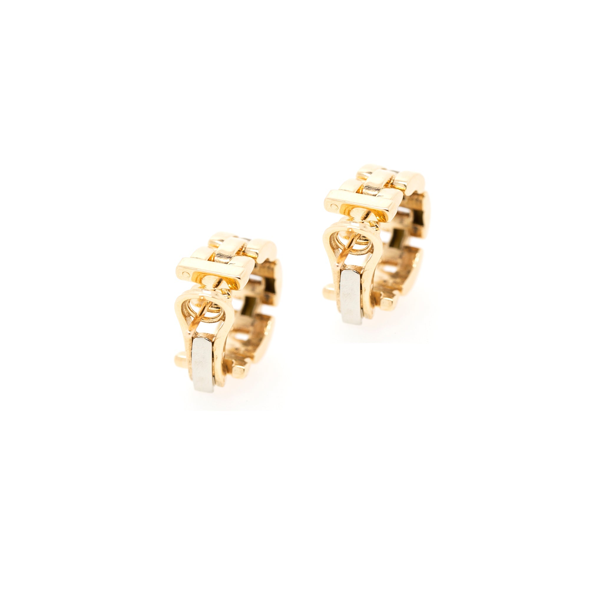 Cartier Vintage Maillon Panthere Hoop Earrings