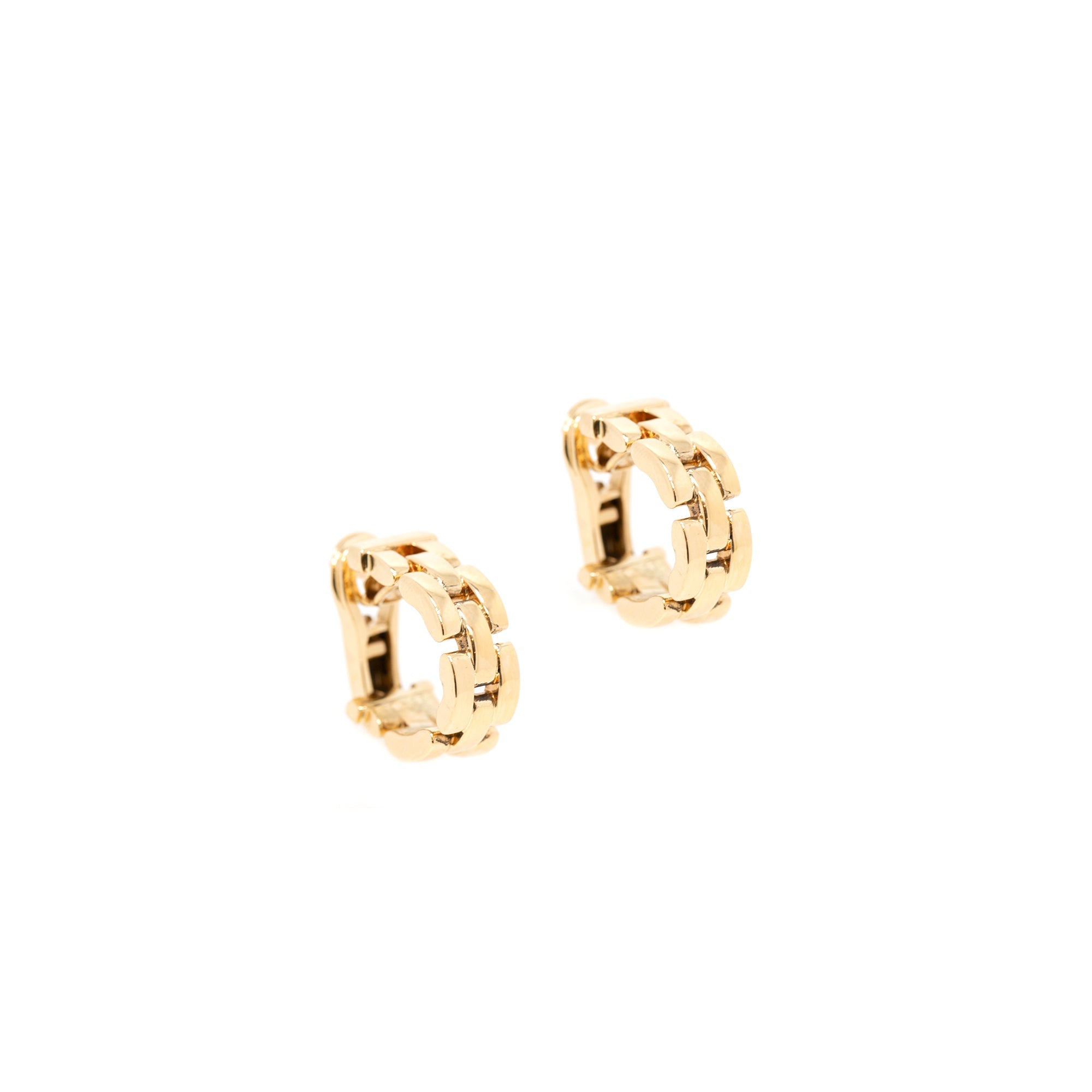 Cartier Vintage Maillon Panthere Hoop Earrings
