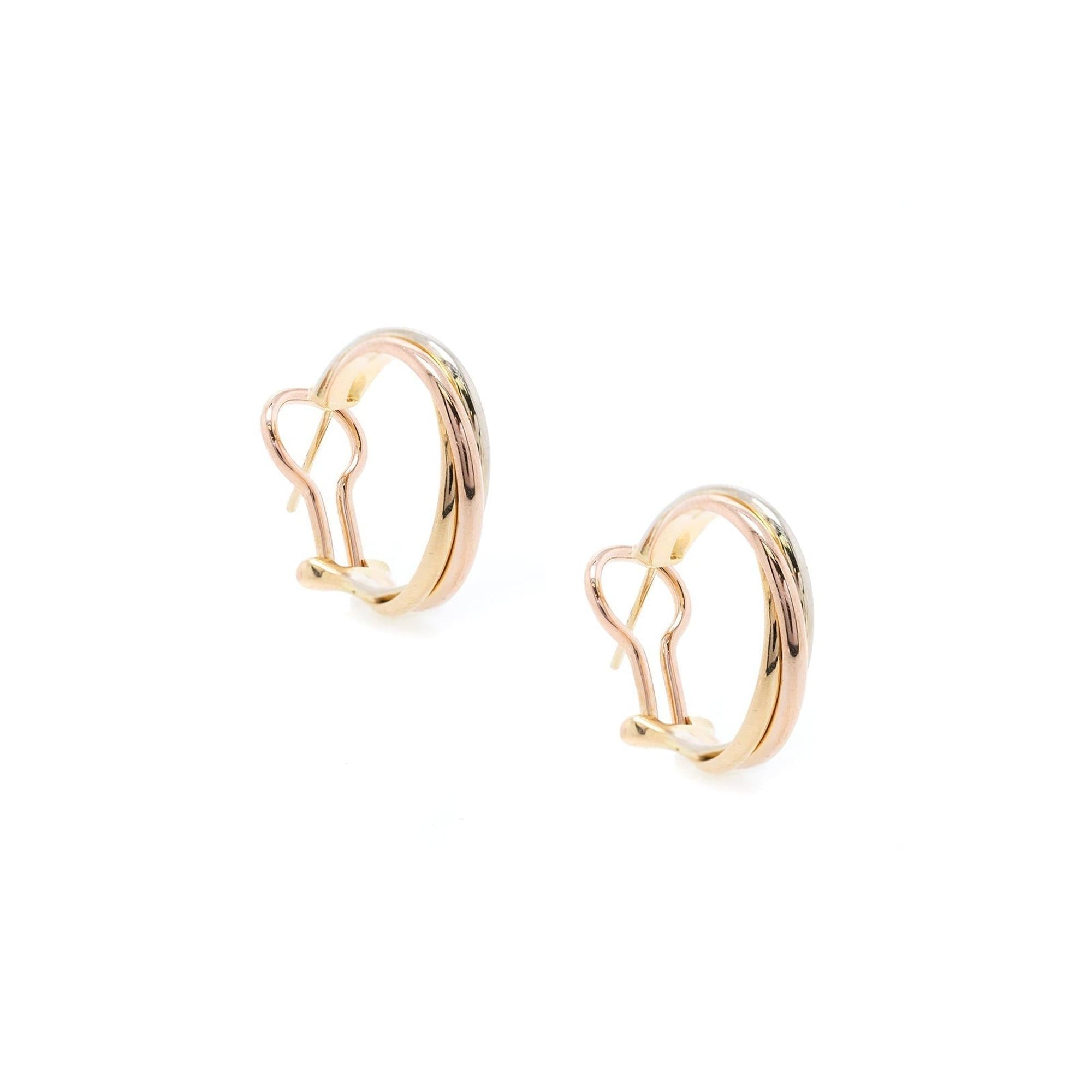 Cartier Vintage Trinity Hoop Earrings